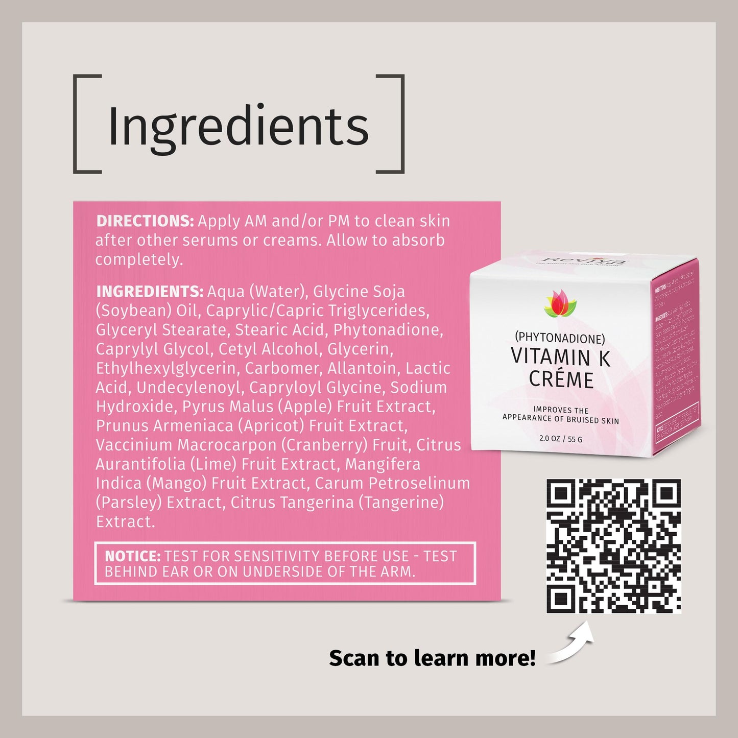Reviva Labs Reviva Crema Vitmn K