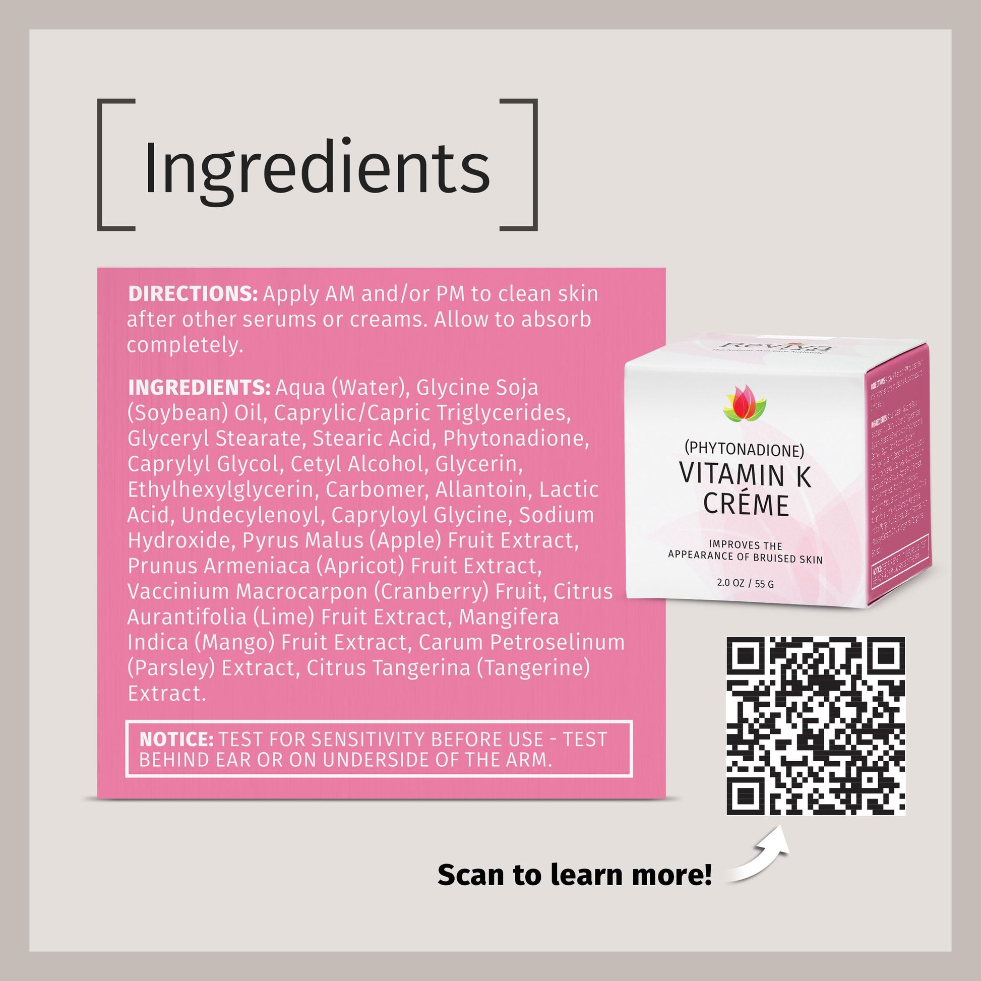 Reviva Labs Reviva Crema Vitmn K