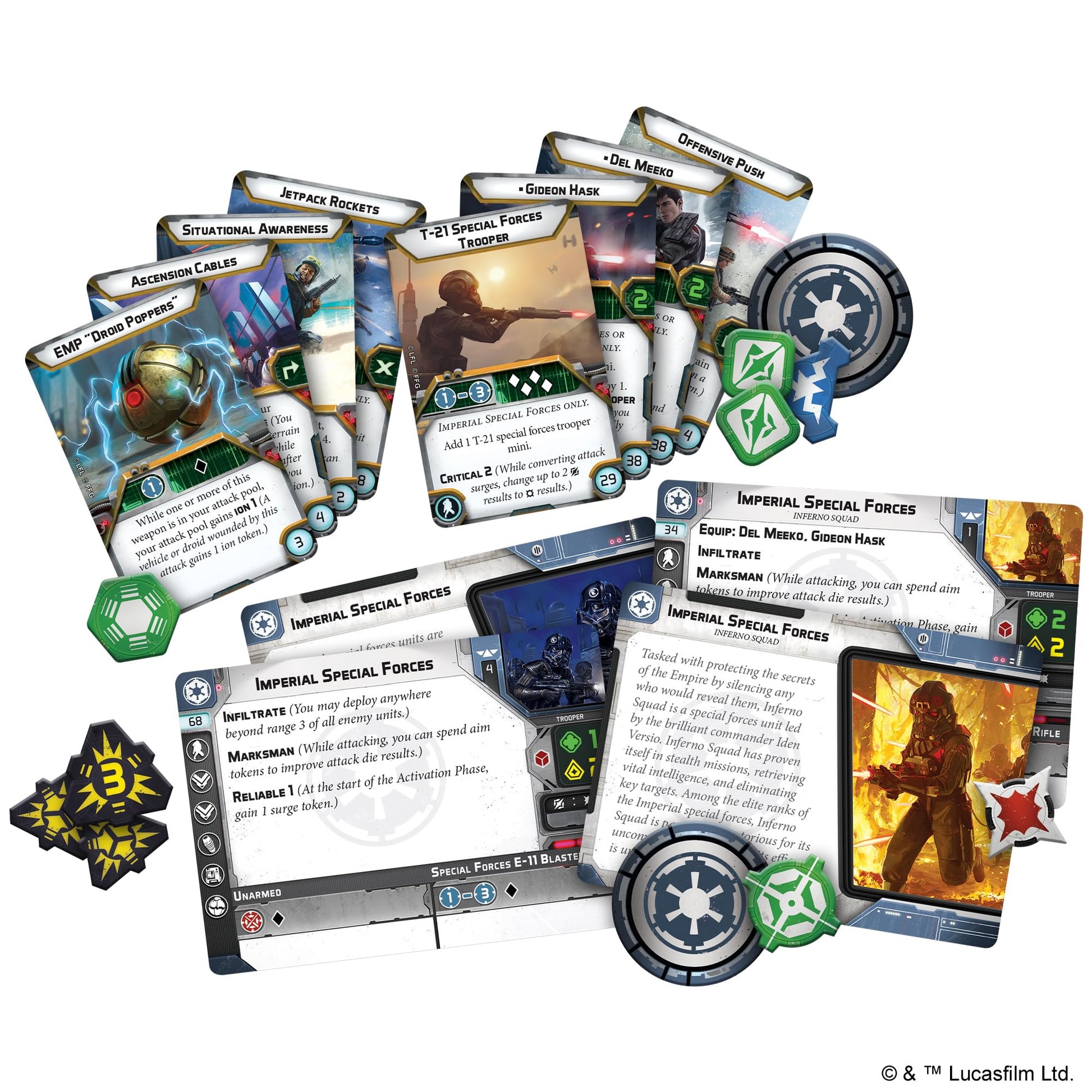 Atomic Mass Games Star Wars: Legion Inferno Squad Unit Expansion – Únete a Las Fuerzas Especiales Imperiales Elite Juego de Estrategia de Mesa para niños y Adultos, a Partir de 14 años, 2 Jugadores,