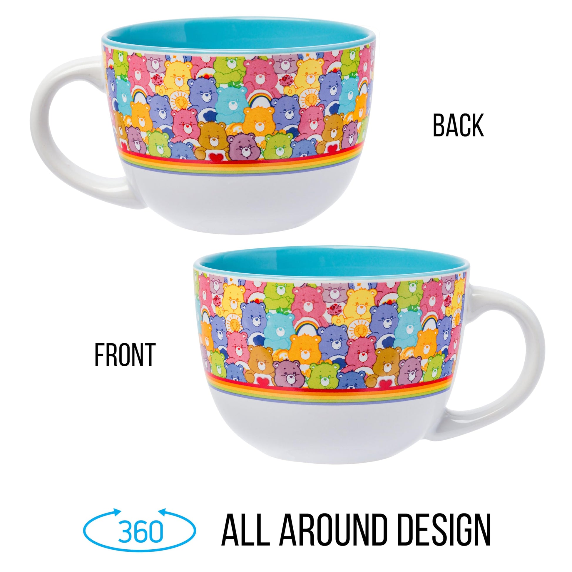 Taza de Sopa de Cerámica Silver Buffalo 24 Onzas Care Bears