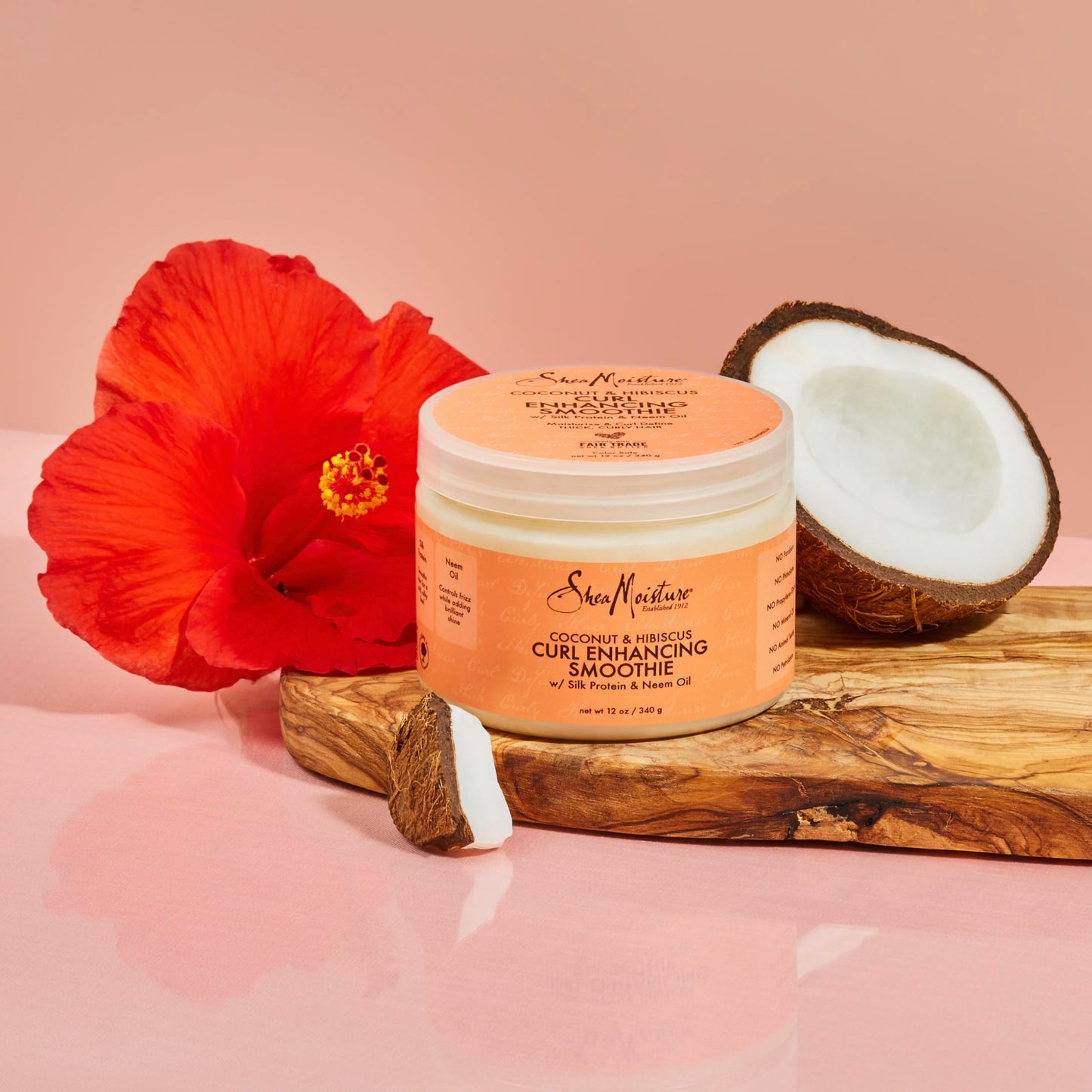 Crema para Rizos SheaMoisture Coconut Hibiscus Enhancing Smoothie
