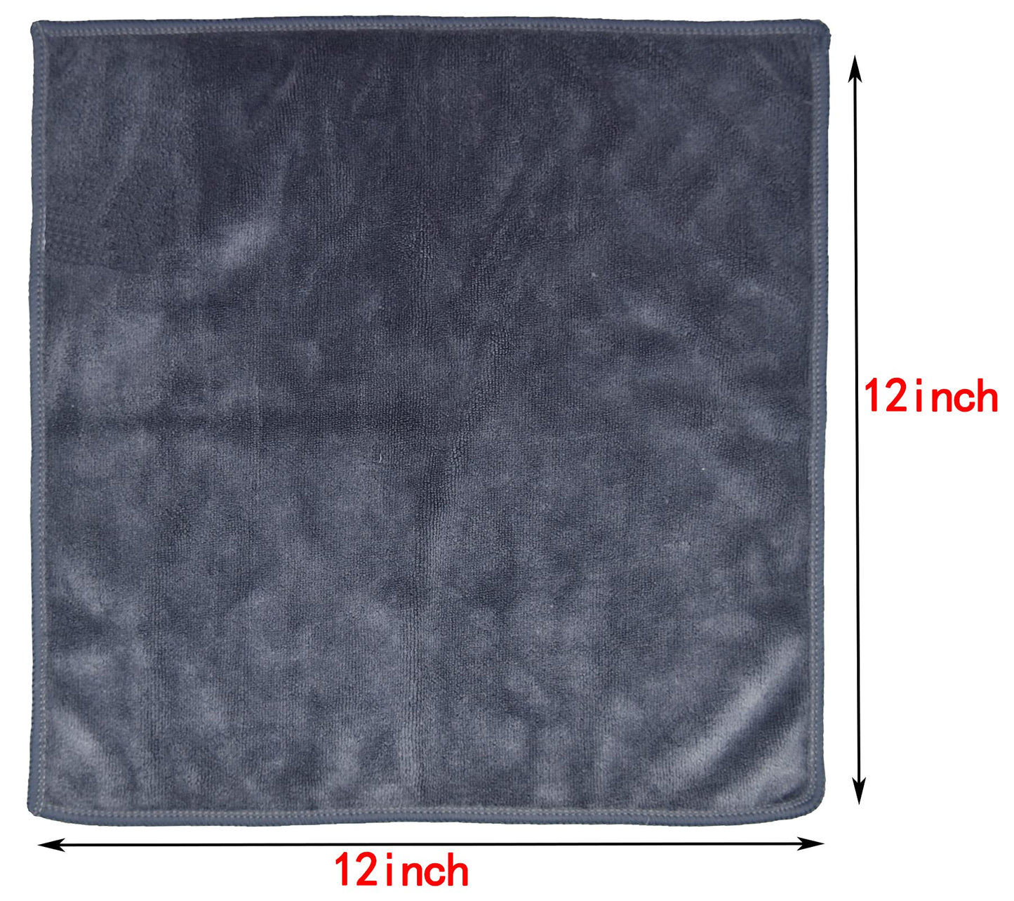 VIcolour Microfiber Face Cloth Makeup Remover Cloth Face cleaning Cloths Soft Facial Washcloths 12 x 12inch 12 Pack, Grey 12pack, 12 Inch x 12 Inch