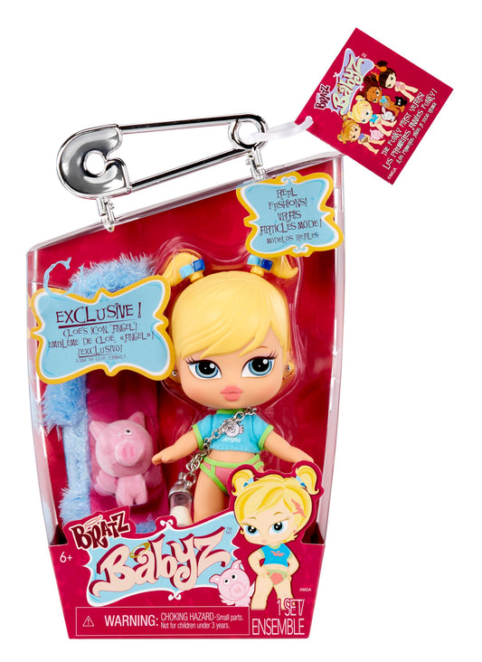 Bratz Babyz Muñeca de Moda Coleccionable - Cloe - con Ropa Real y Mascota - Juguete para niños y niñas - Edad: 6+ años