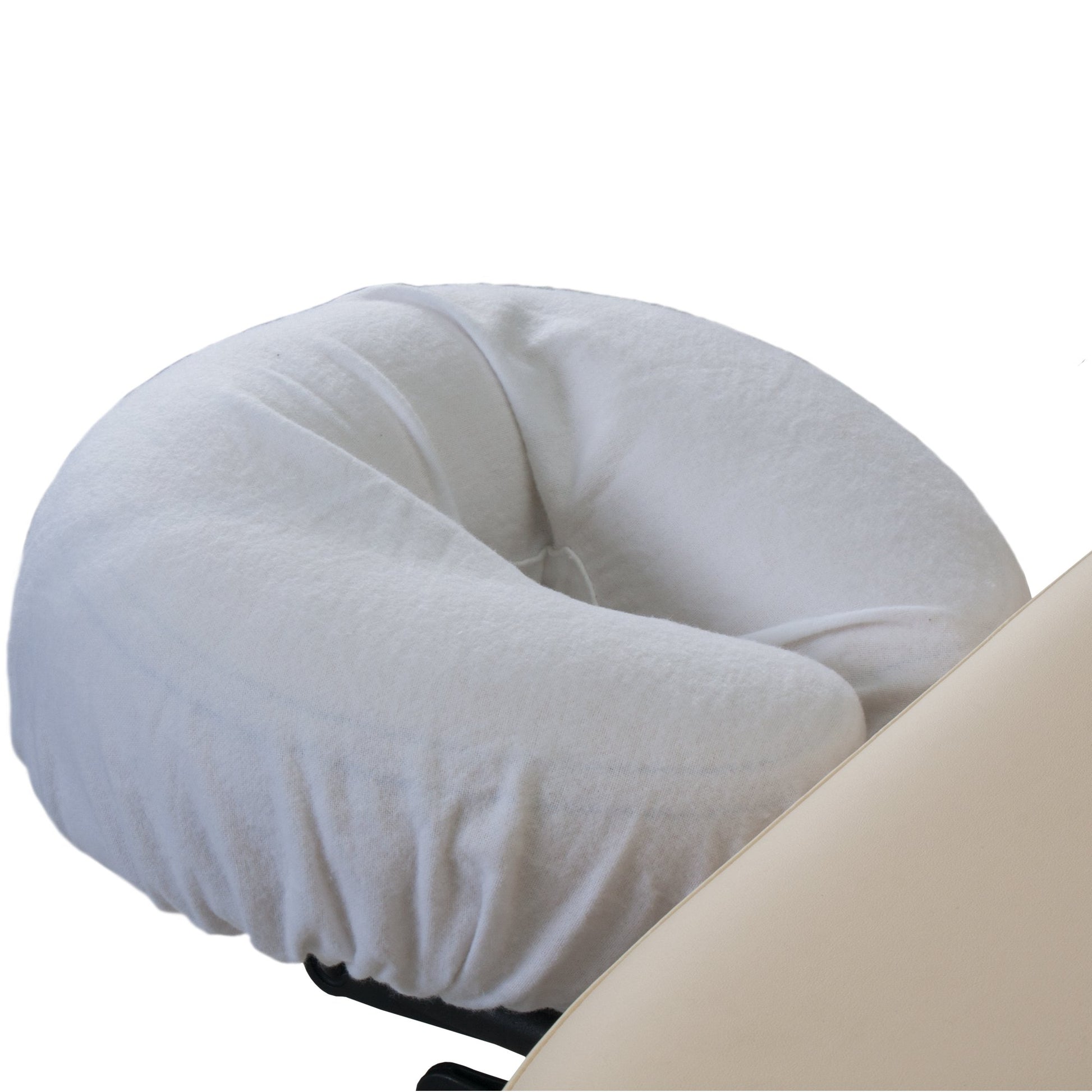 Fundas para Almohada EarthLite Blanco Franela 100% Algodón Natural para Mesa de Masaje (Juego de 2)