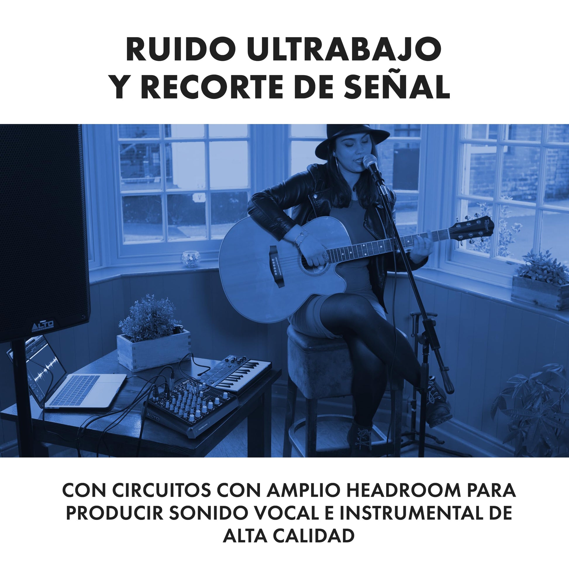 Mezcladora de Audio ALTO TrueMix 600 Negro con Interfaz USB y Bluetooth