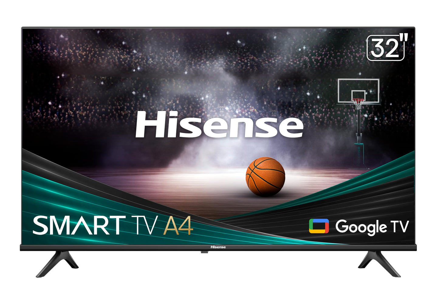 Hisense 32 pulgadas Clase A4 Series FHD 1080p Google Smart TV (32A4K) - DTS Virtual: X, modos de juego y deportes, Chromecast integrado, compatibilidad con Alexa