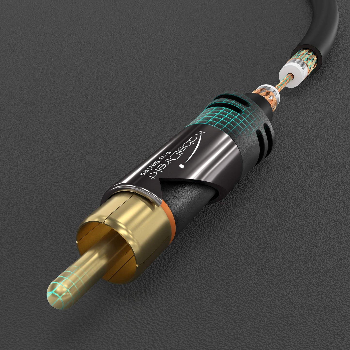 KabelDirekt – Cable RCA Coaxial – 1×1 – 9ft/3m – serie PRO