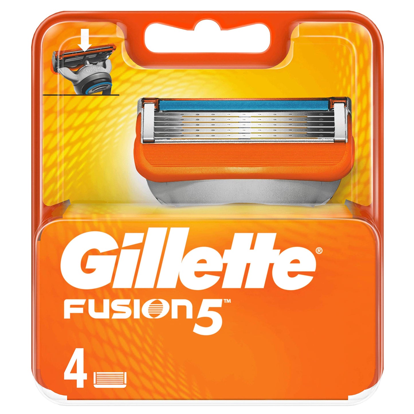 Gillette Fusion 5 Cuchillas de repuesto para hombre, 4 piezas