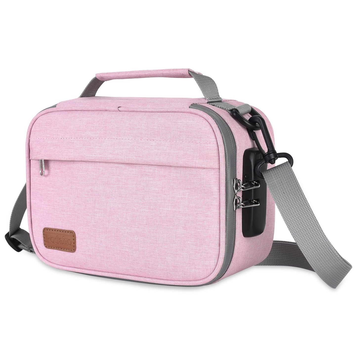 PODAHO Bolsa de viaje para cosméticos con 10 accesorios, caja de almacenamiento multiusos con cerradura de combinación, bolsa portátil para contenedores de alimentos, gran regalo para mujeres, (juego