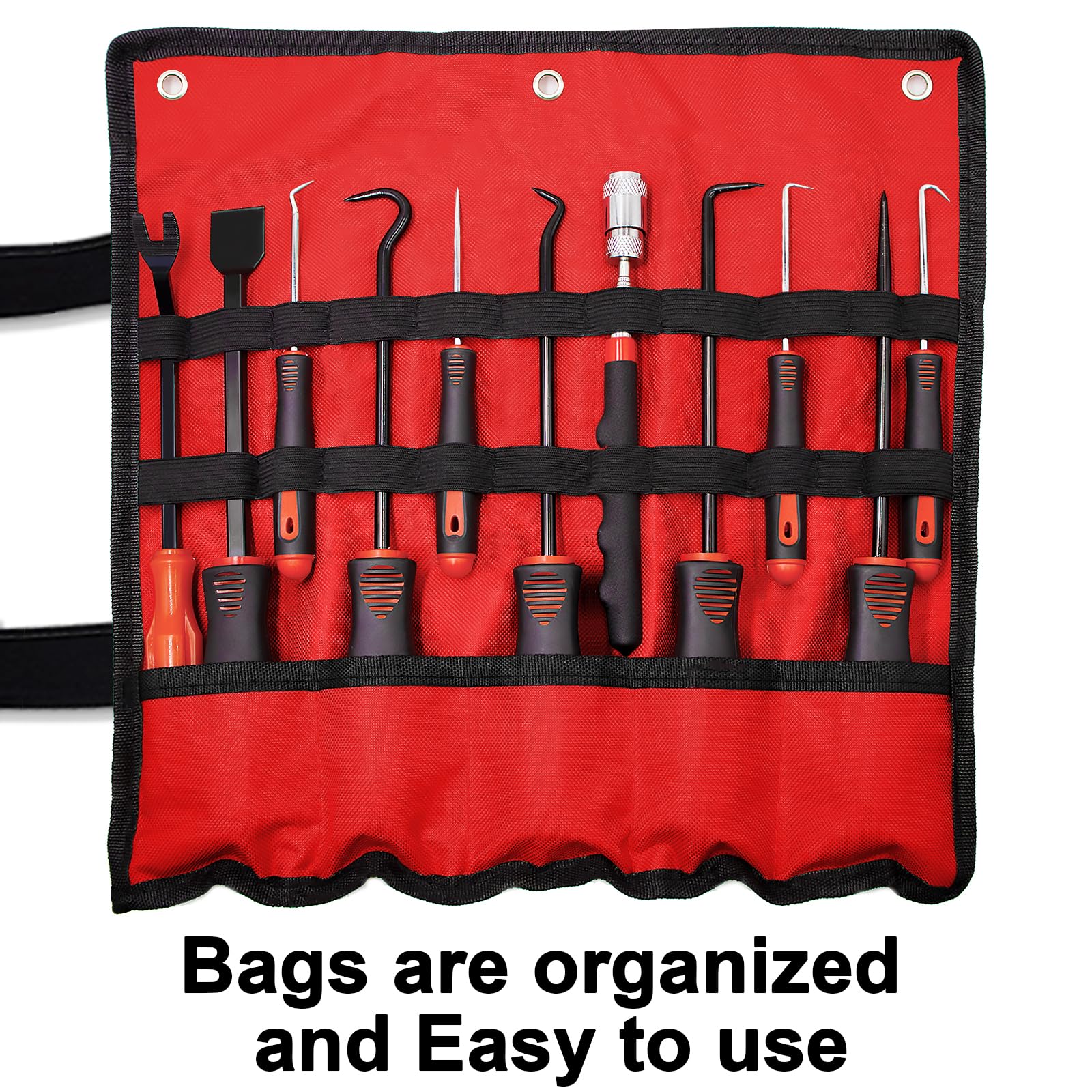 Kit de Herramientas XBVV 11 Piezas con Raspador y Magnético Telescópico para Reparación de Coche