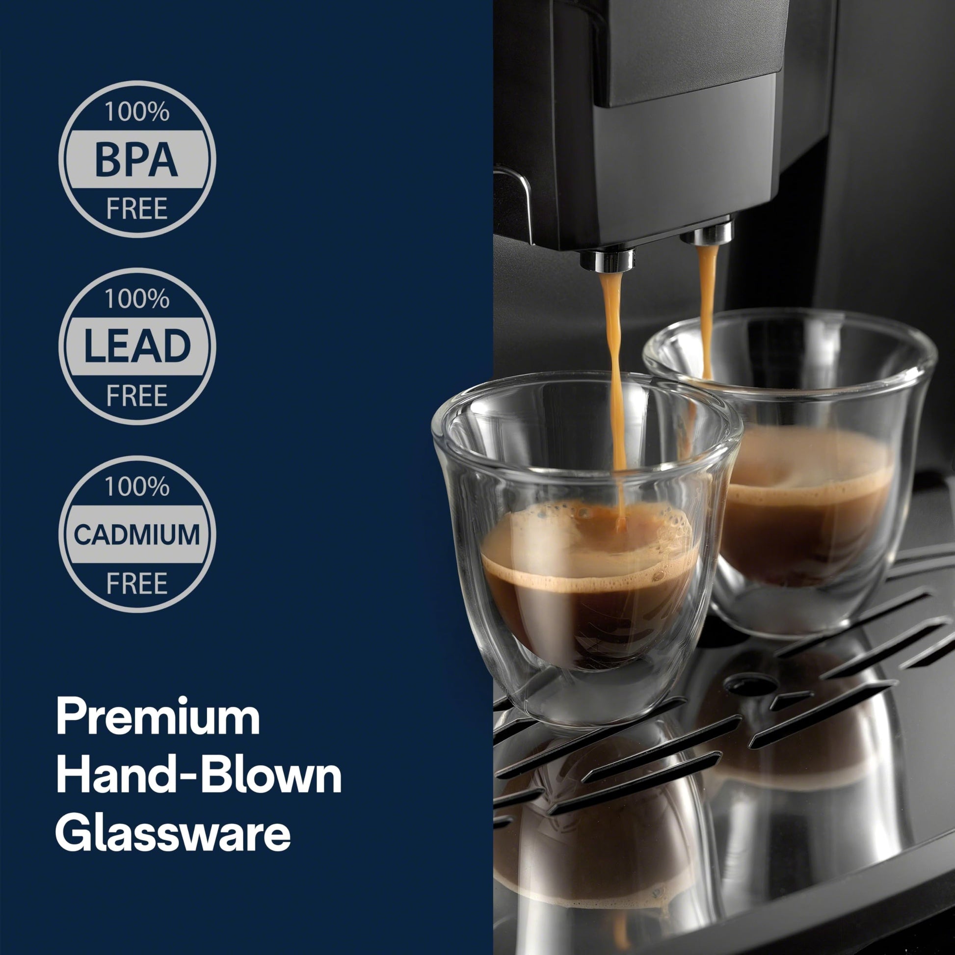 Delonghi 5513214591 Vasos para Café Espresso, 60 ml