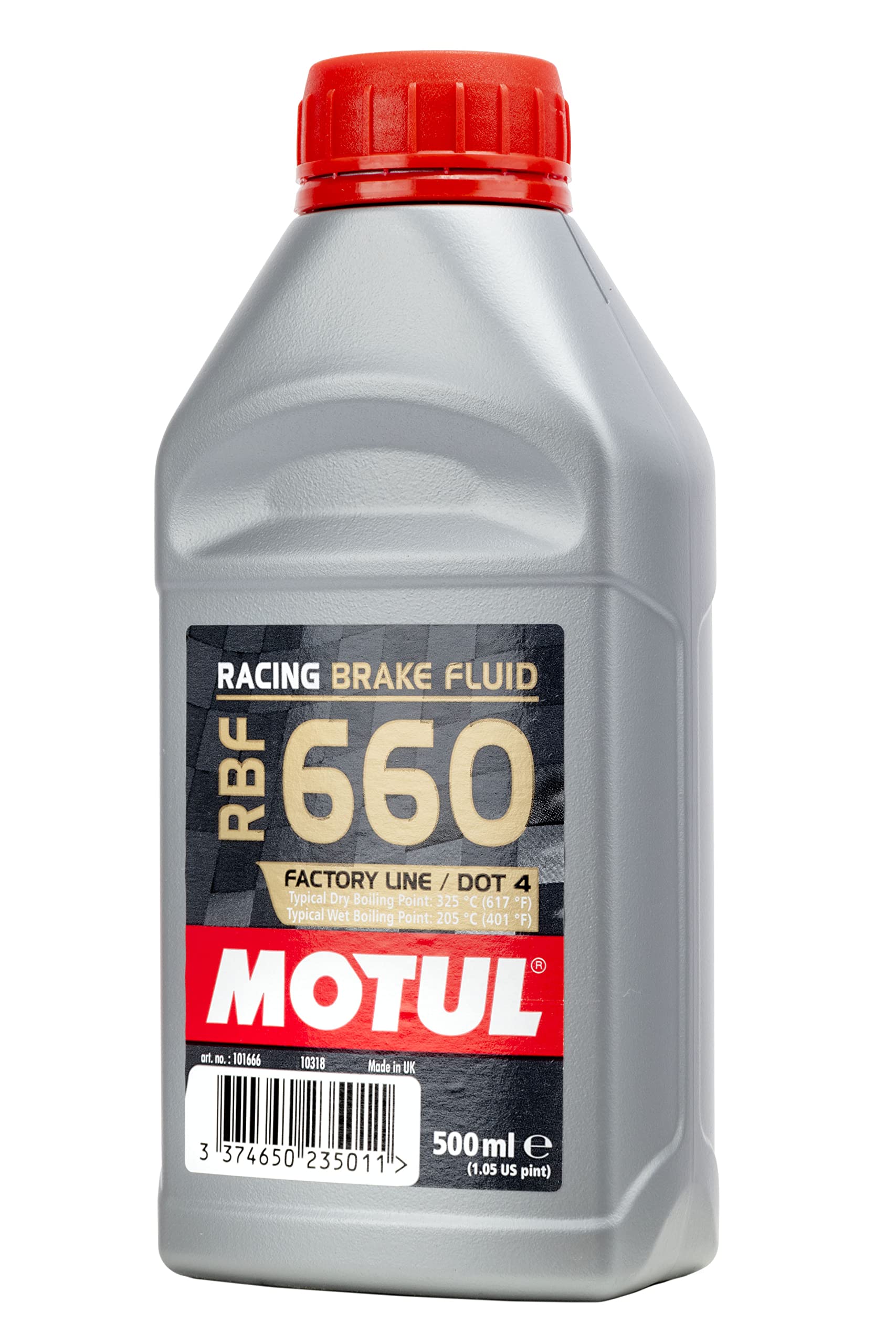 Líquido de Frenos de Carreras Motul 101667 Sintético 500 ml RBF 660 Dot-4