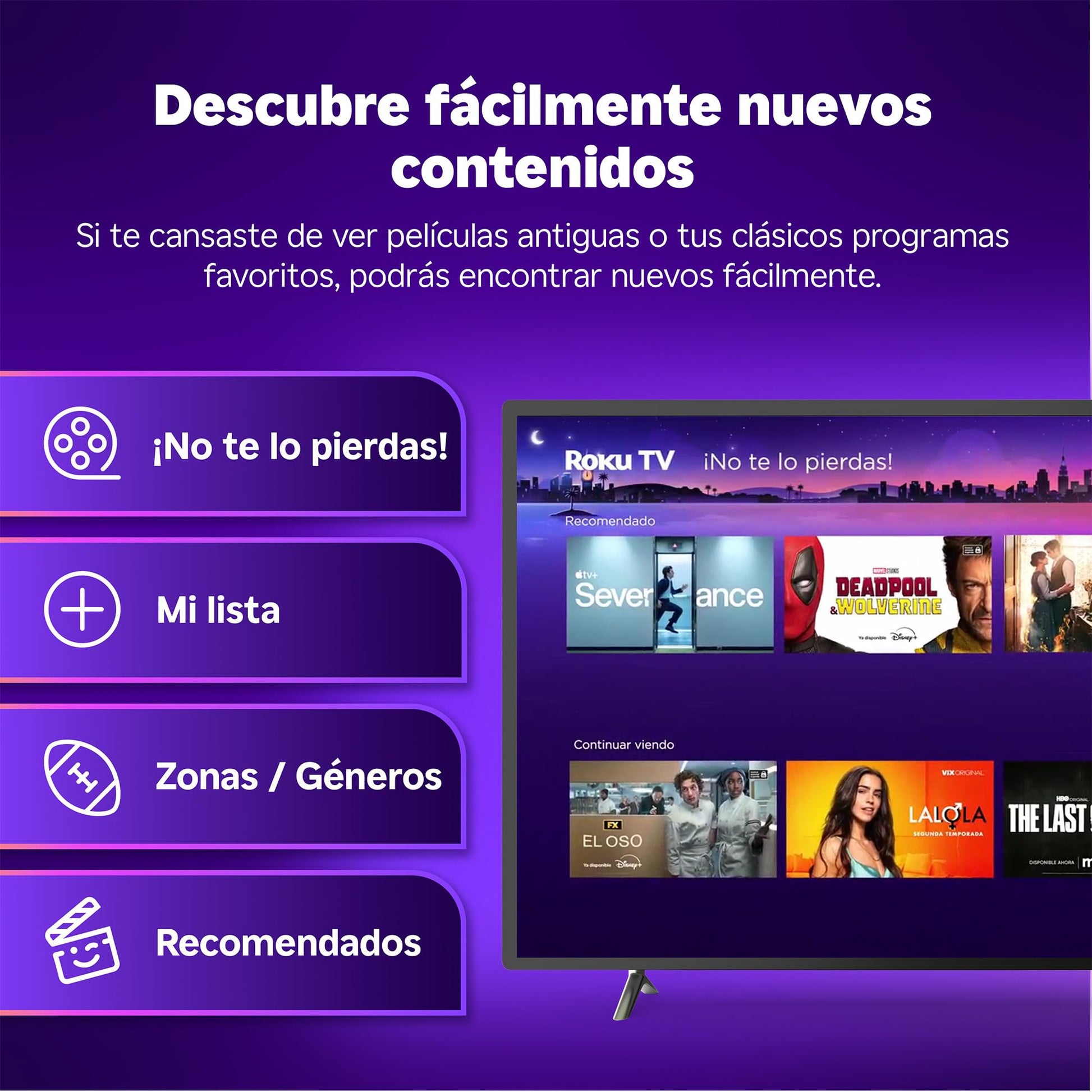 Dispositivo de Streaming 4K HDR Roku Streaming Stick Plus 2025 Negro con Control por Voz para TV