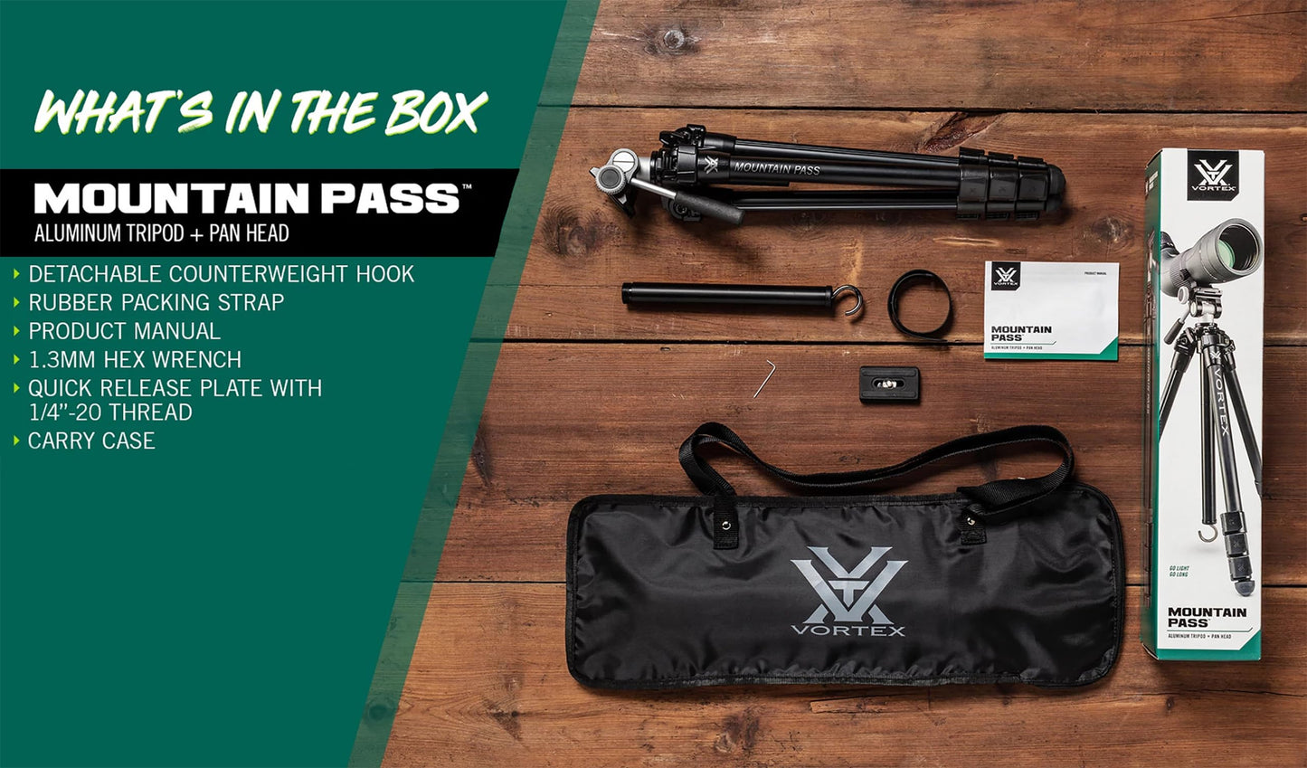 Kit de Trípode Vortex Optics Paso de Montaña