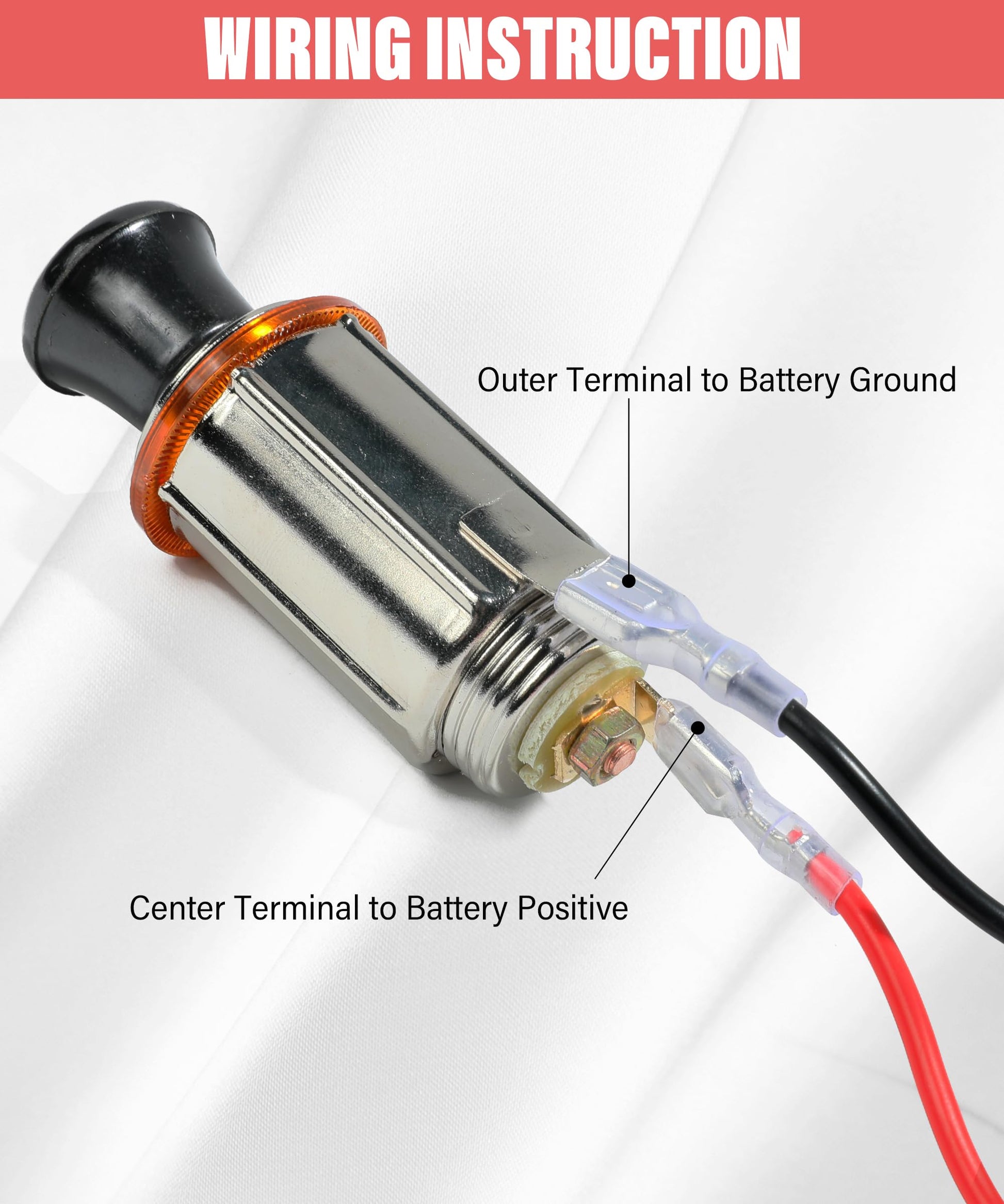 Zlirfy - Encendedor de cigarrillos de coche con cable, enchufe para encendedor de cigarrillos de coche, encendedor de cigarrillos automático de 12 V con botón de expulsión, accesorio de repuesto para