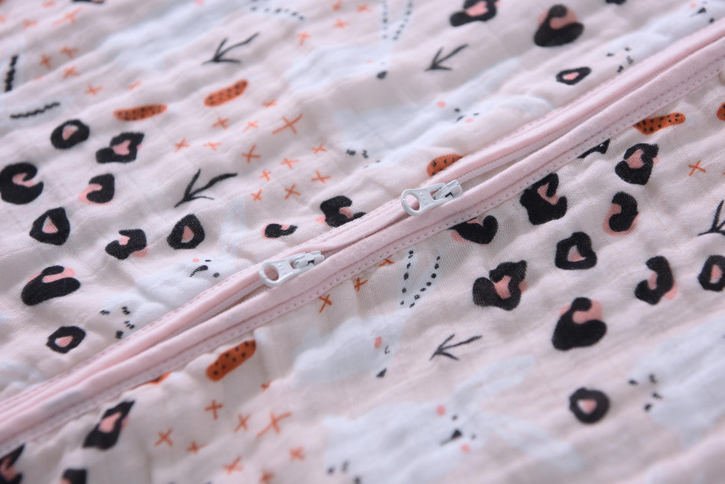 TADO MUSLIN Saco de Dormir para Bebé 2-4 T Niños y Niñas Manta Vestible 100% Algodón Orgánico 0.5 TOG Sacos de Dormir para Niños Pequeños Cremallera de 2 Vías Talla X-Large Saco de Dormir de Muselina