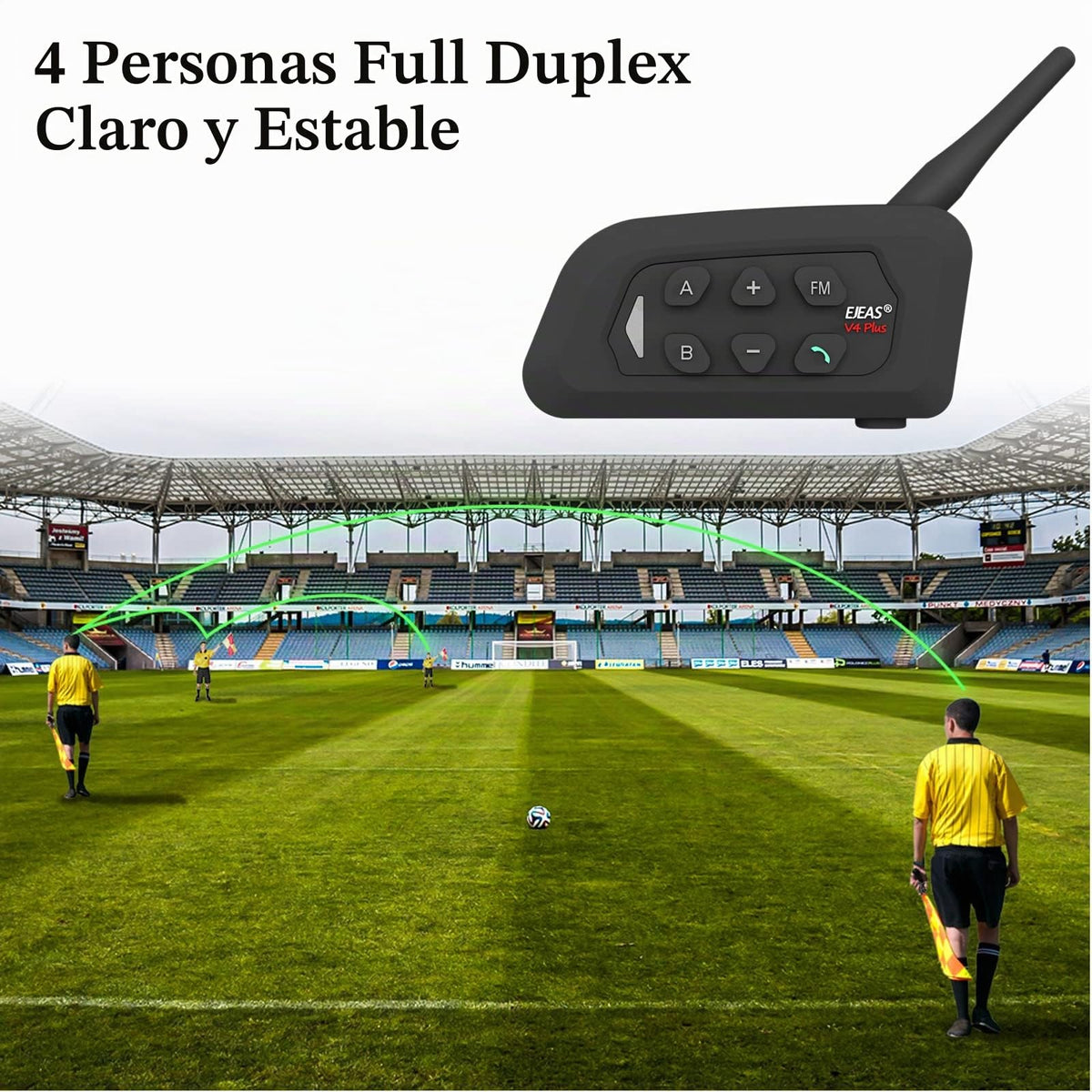 Auriculares de Árbitro GaiRen USB C para Voleibol, Fútbol y Balonmano (Paquete de 4)