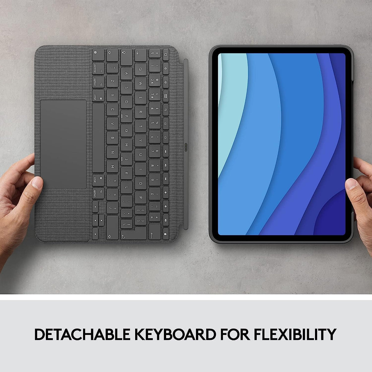 Teclado Folio Logitech Combo Touch iPad Pro 11 Pulgadas Gris Reacondicionado