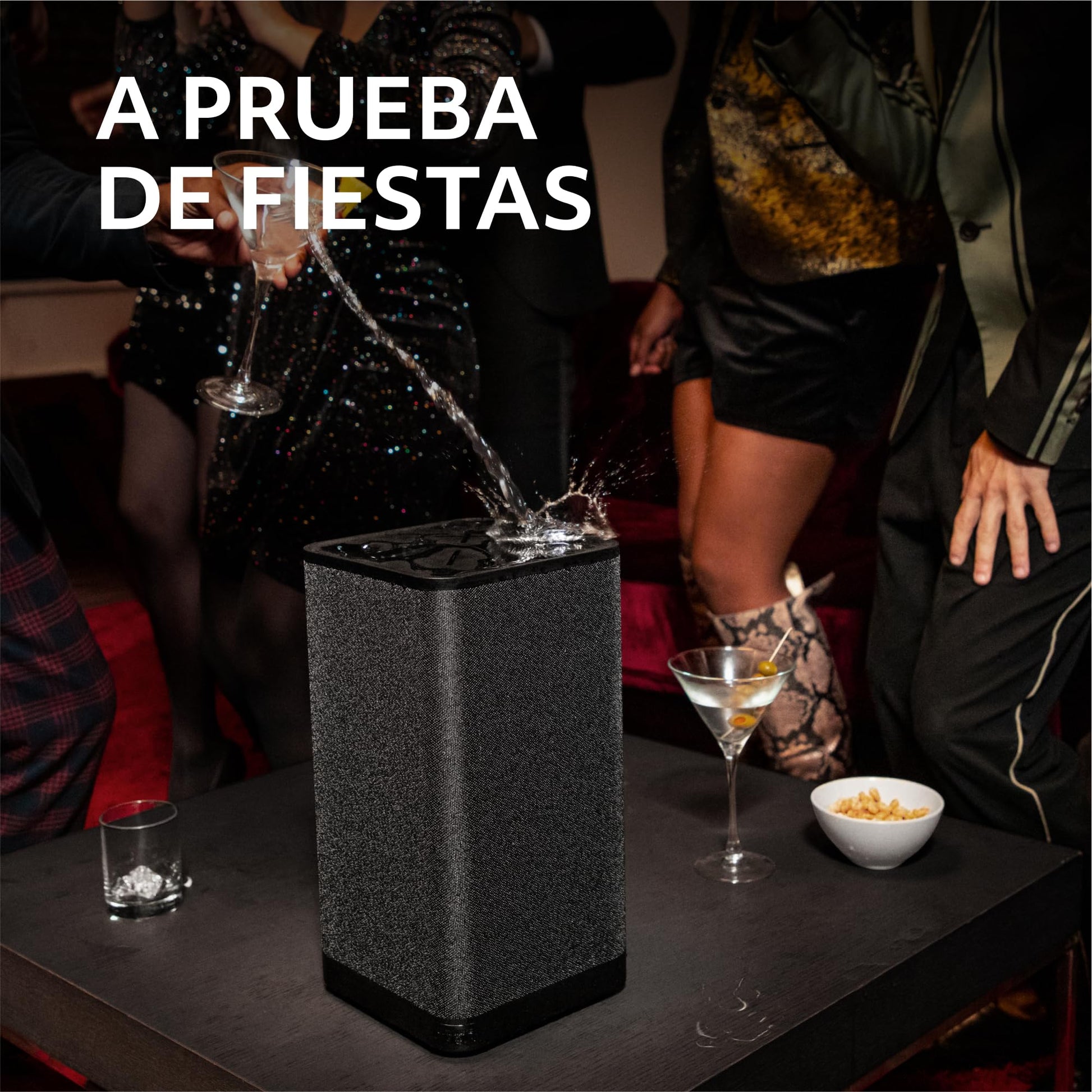 Ultimate Ears HYPERBOOM Bocina Bluetooth Portátil - Altavoz Inalámbrico Potente con Big Bass, Resistente al Agua IPX4, Alcance de 45m, Duración de Batería 24 Horas - Grafito