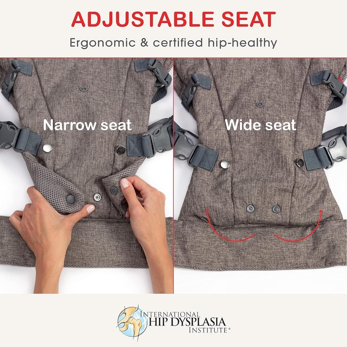 YOU+ME Portabebés 4 en 1 para recién nacidos y niños pequeños – Portabebés para todas las posiciones, portabebés de transporte delantero y trasero, incluye babero bandana 2 en 1 – Portabebés para 4-14 kg (malla negra)
