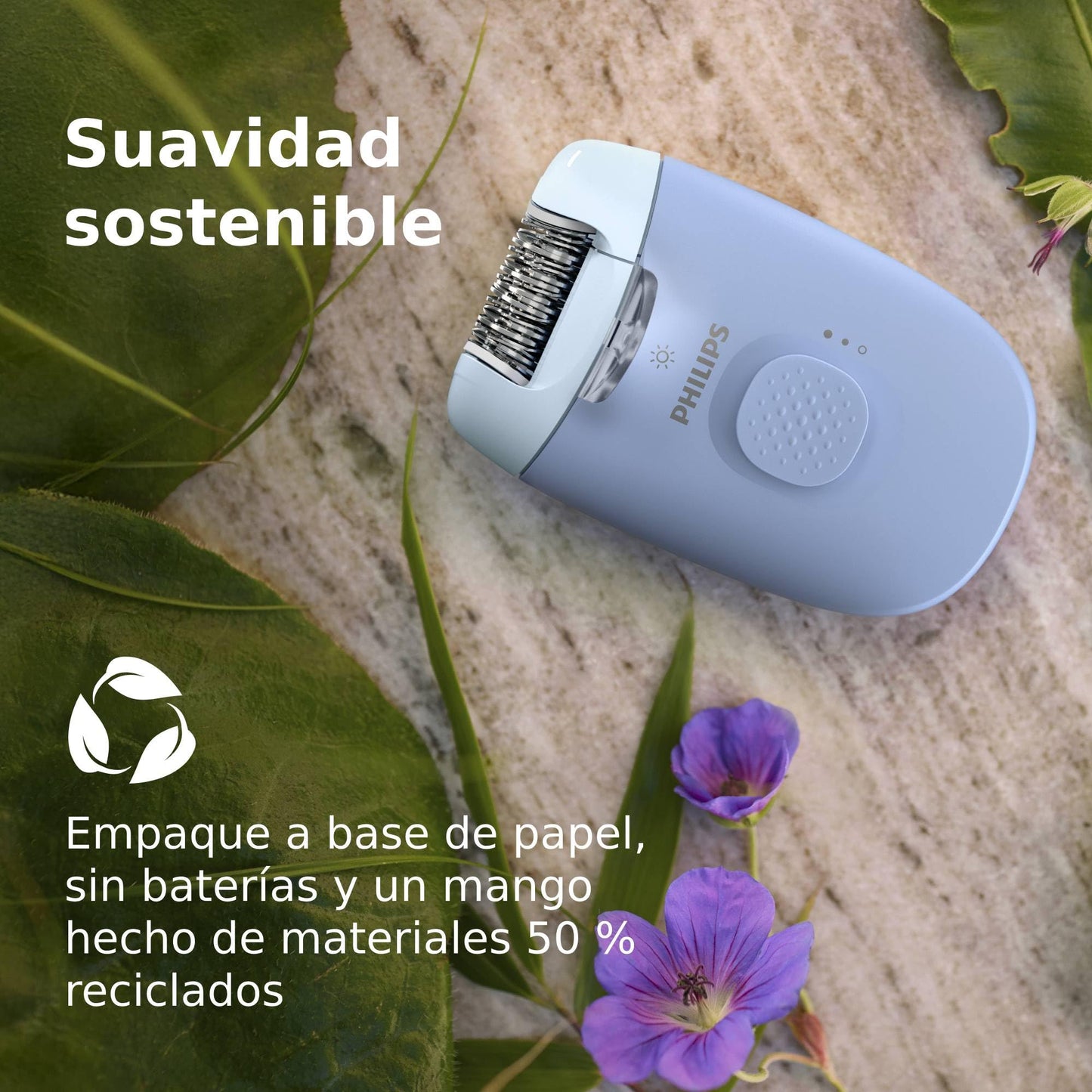 Depiladora y Rasuradora Philips Series 4000 Blanca con Cable y 4 Accesorios para el Cuerpo y Zonas Sensibles
