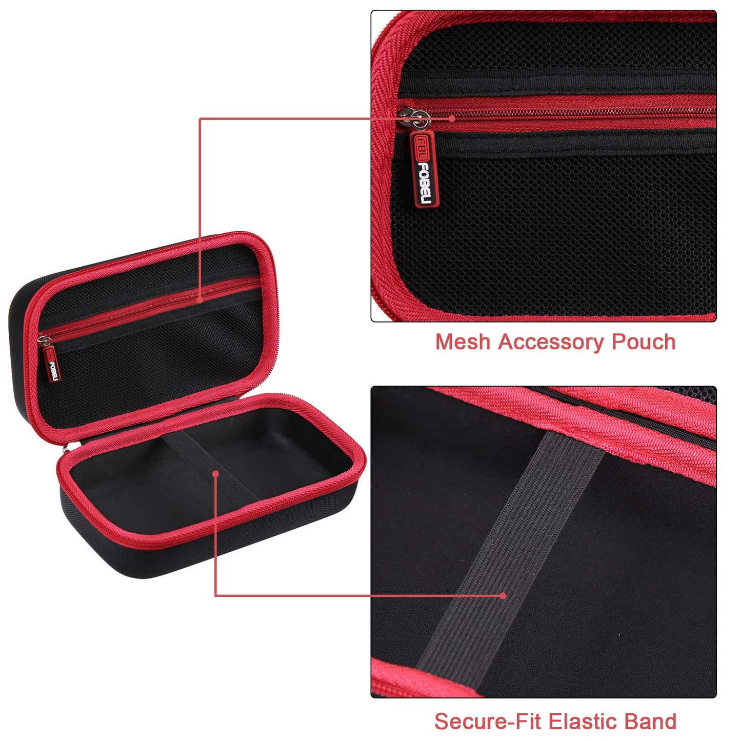 Funda Rígida de Viaje FBLFOBELI Negra Compatible con Cargador de Batería NOCO GENIUS5 5 Amperios Automático