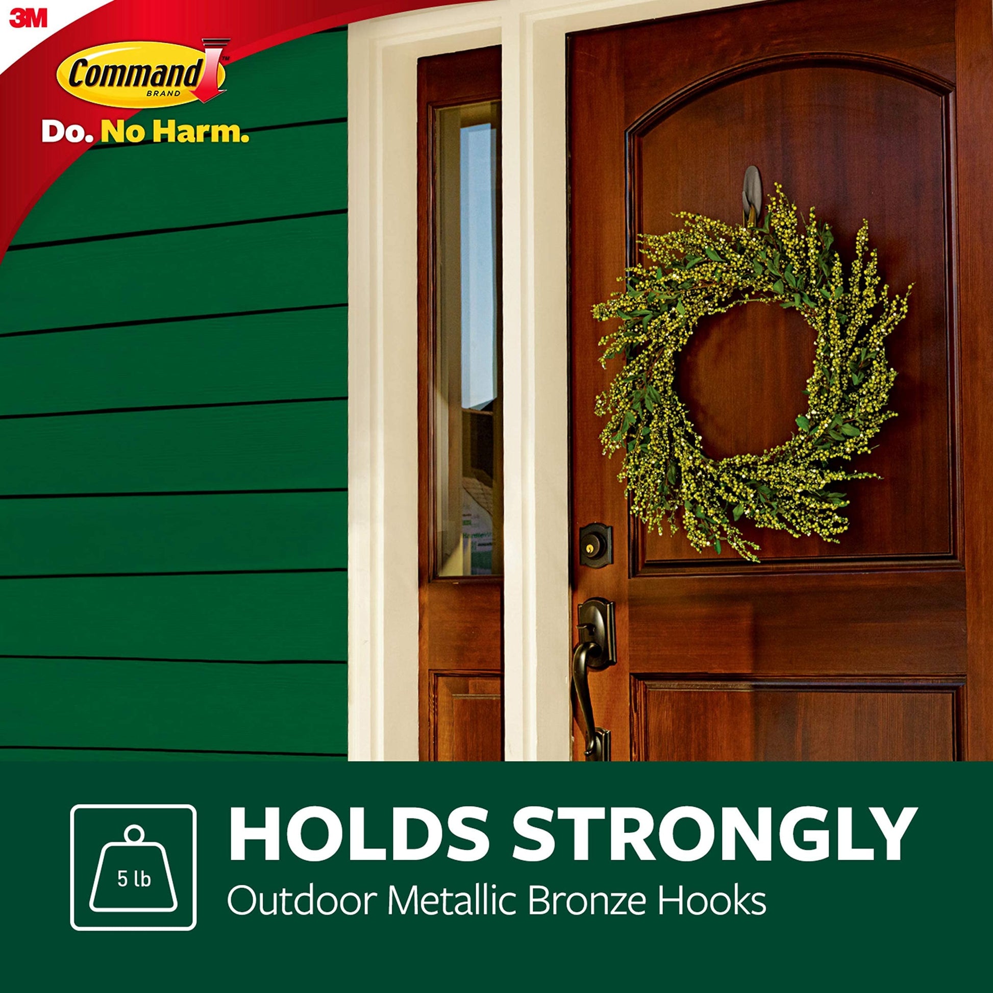 Command – Gancho, 3 Hooks, Outdoor - Metallic Bronze