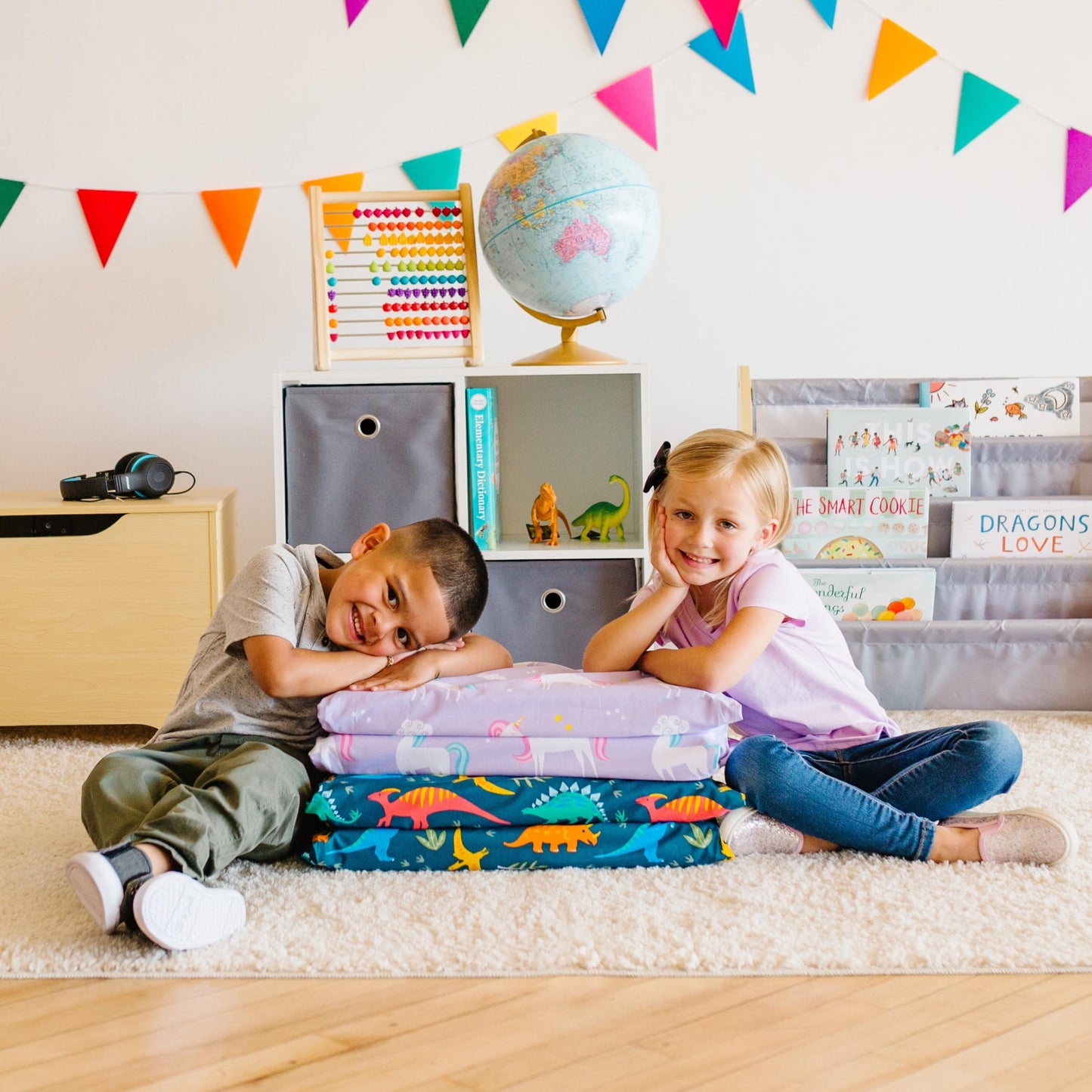 Wildkin - Funda de algodón para Siesta para niños, Suave, Cosida en Solapa, Duradera y se Adapta a tapetes de Vinilo de 1.5 Pulgadas, Dinosaurios jurásicos