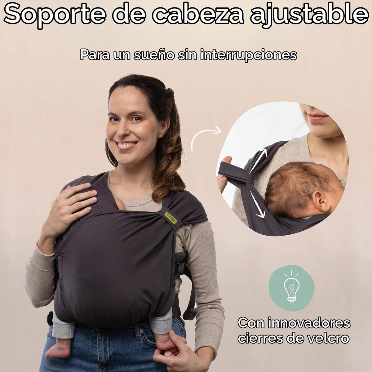 Boba Carrier Bliss Carbón vegetal