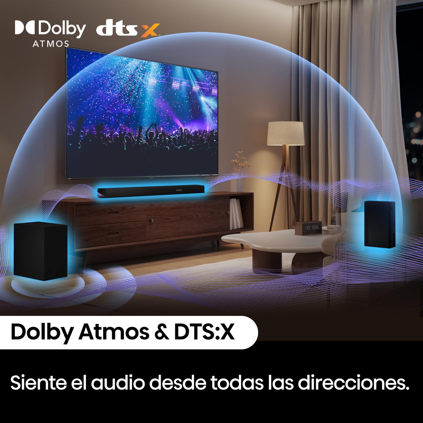 Hisense Barra de Sonido AX5100Q, 5.1 CH 580W