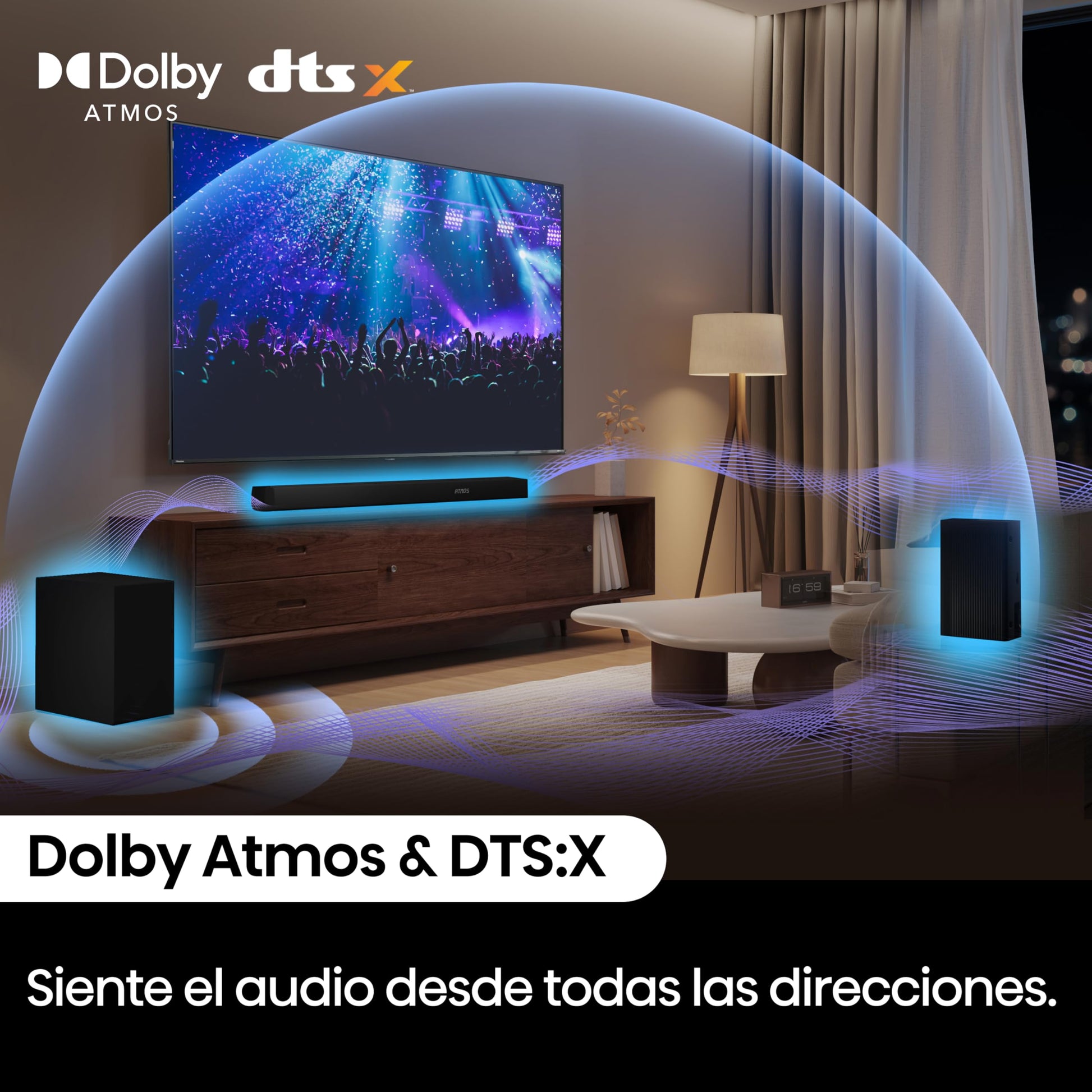 Hisense Barra de Sonido AX5100Q, 5.1 CH 580W