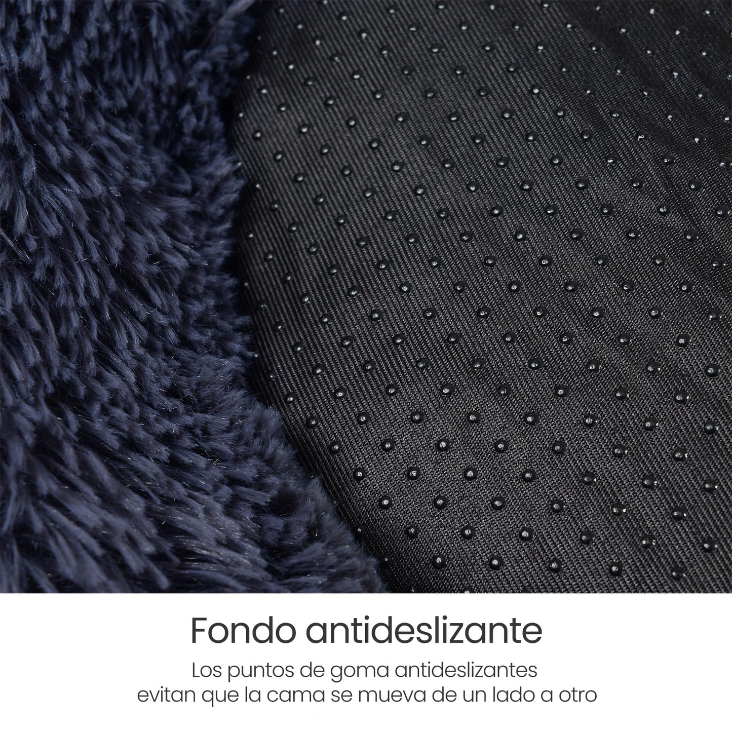 Cama de Perros Feandrea Gris Oscuro con Cojín Central Extraíble y Lavable