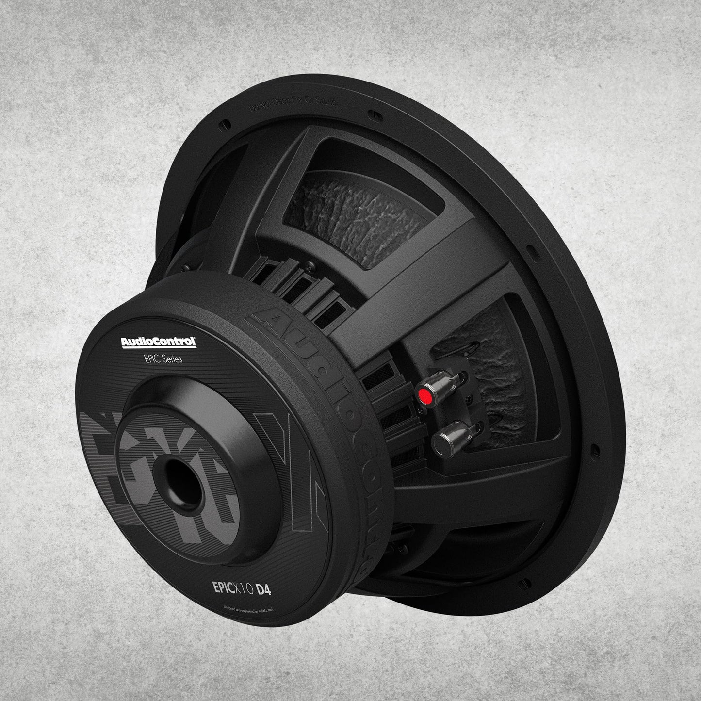 AudioControl EPICX Series - Altavoz de subwoofer para coche de 10 pulgadas, potencia máxima de 750 W (500 W RMS), bobinas de voz duales de 4 ohmios, subwoofer Loud Pro StreetBass para sistema de audio