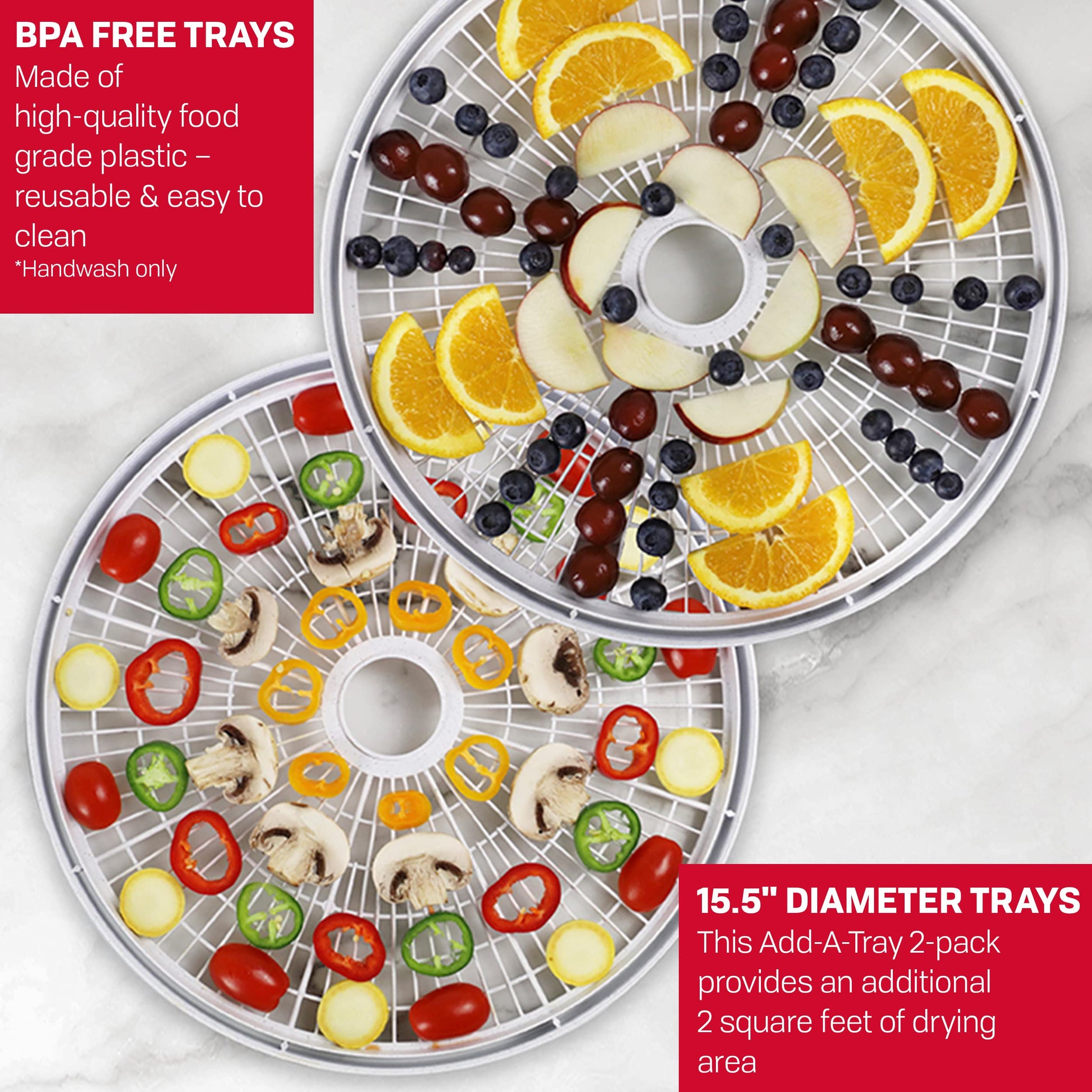 Bandeja Deshidratadora Nesco American Harvest TR-2 Blanca Extraíble