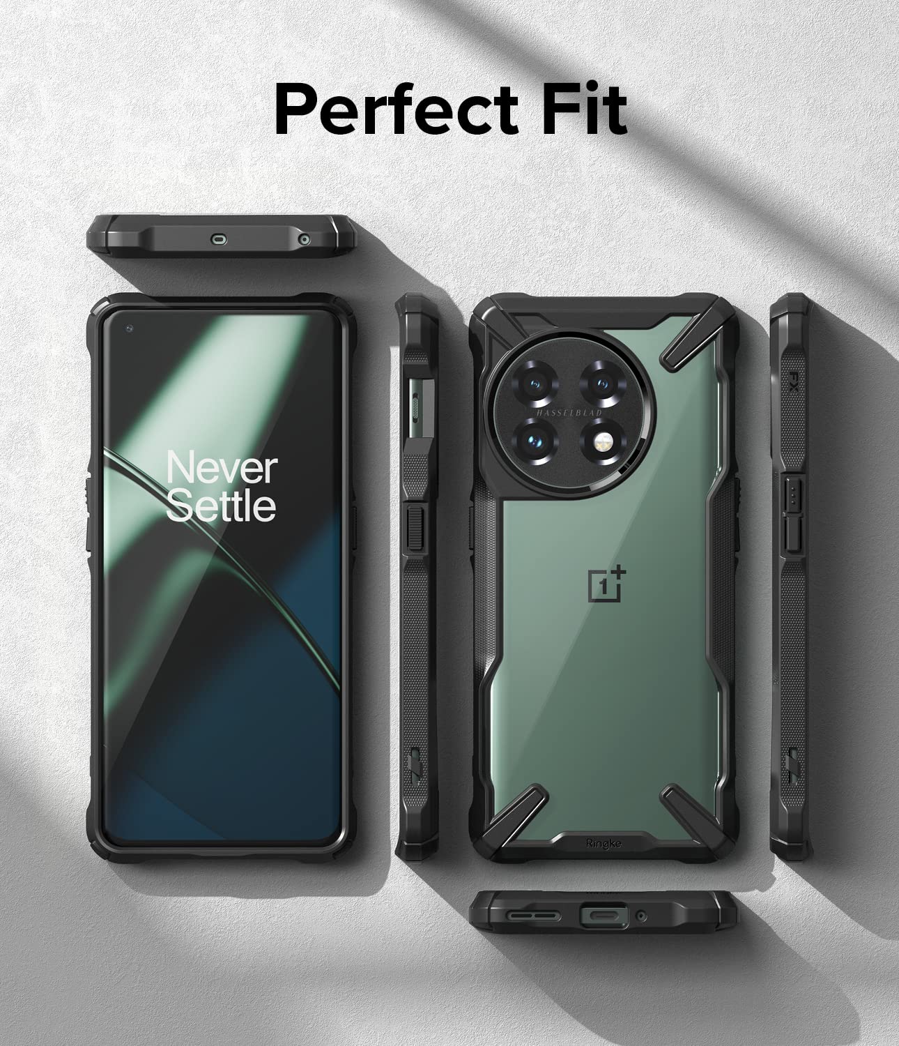 Funda Oneplus 11 5G Ringke Negra Resistente a Impactos y Arañazos