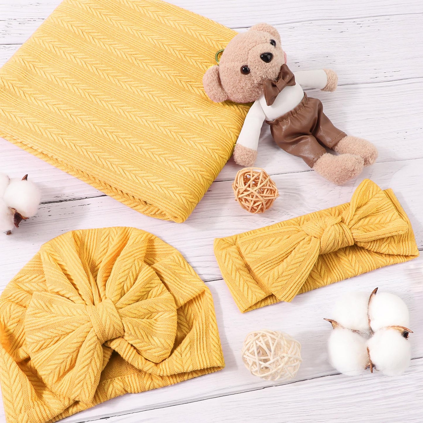 DRESHOW BQUBO - Juego de Diadema para bebé recién Nacido, Unisex, artículos Esenciales para bebés y niñas, artículos Esenciales para recién Nacidos