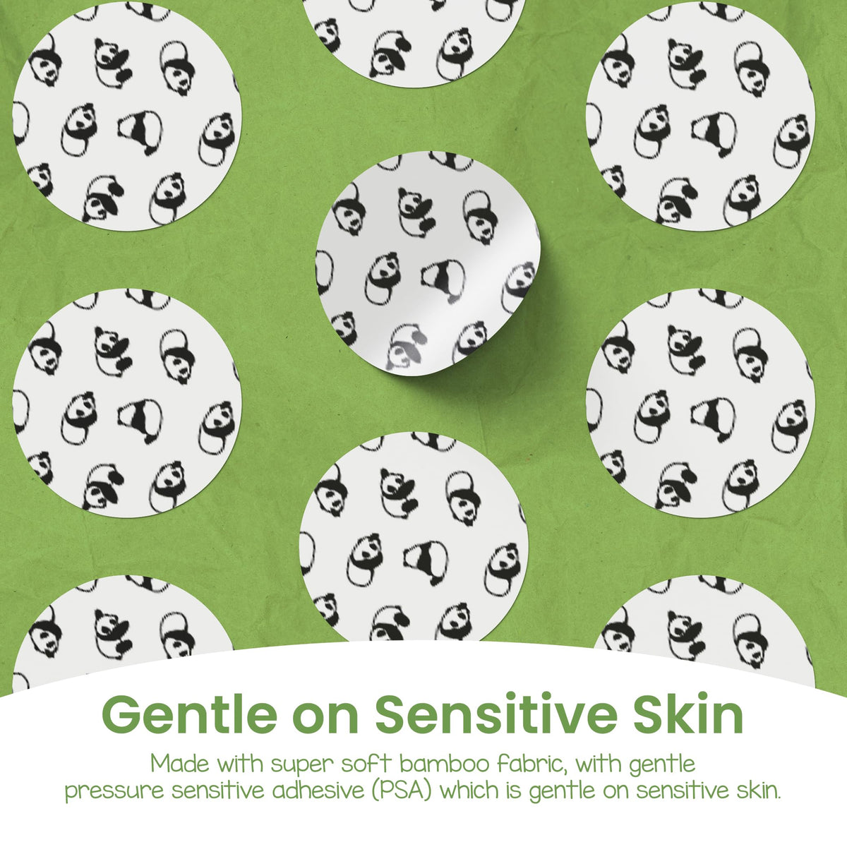 Parche PATCH Bambú Panda con Carbón Activado Hipoalergénico para Pieles Sensibles