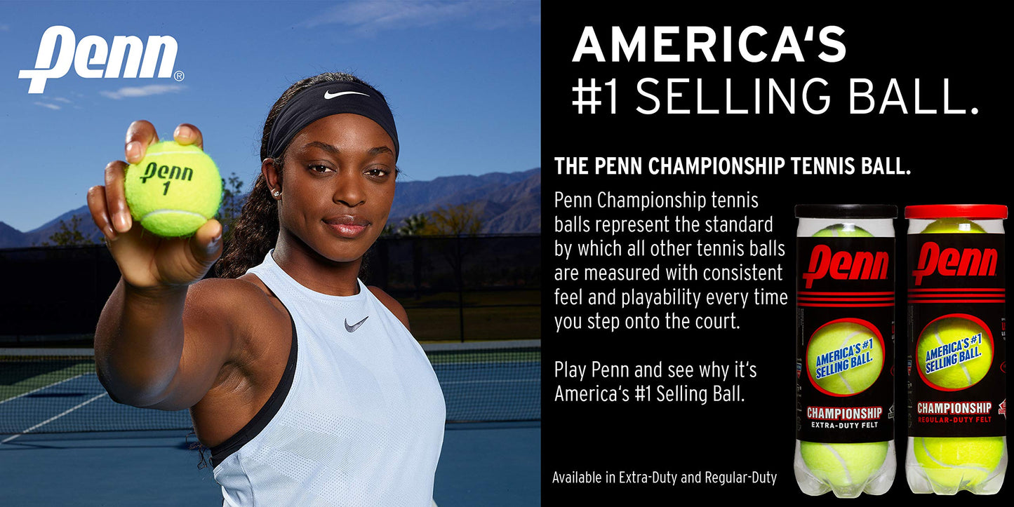 Pelotas de Tenis Penn Championship Amarillo Fieltro