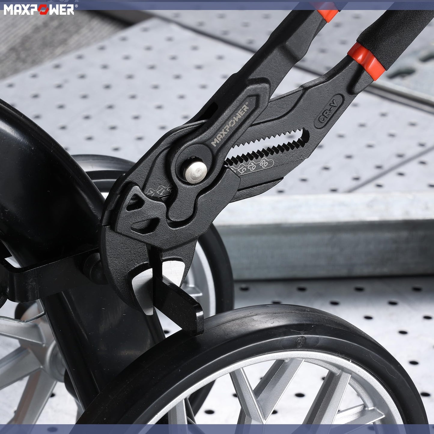MAXPOWER - Llave de 3 alicates de 7 pulgadas, 10 pulgadas, 12 pulgadas