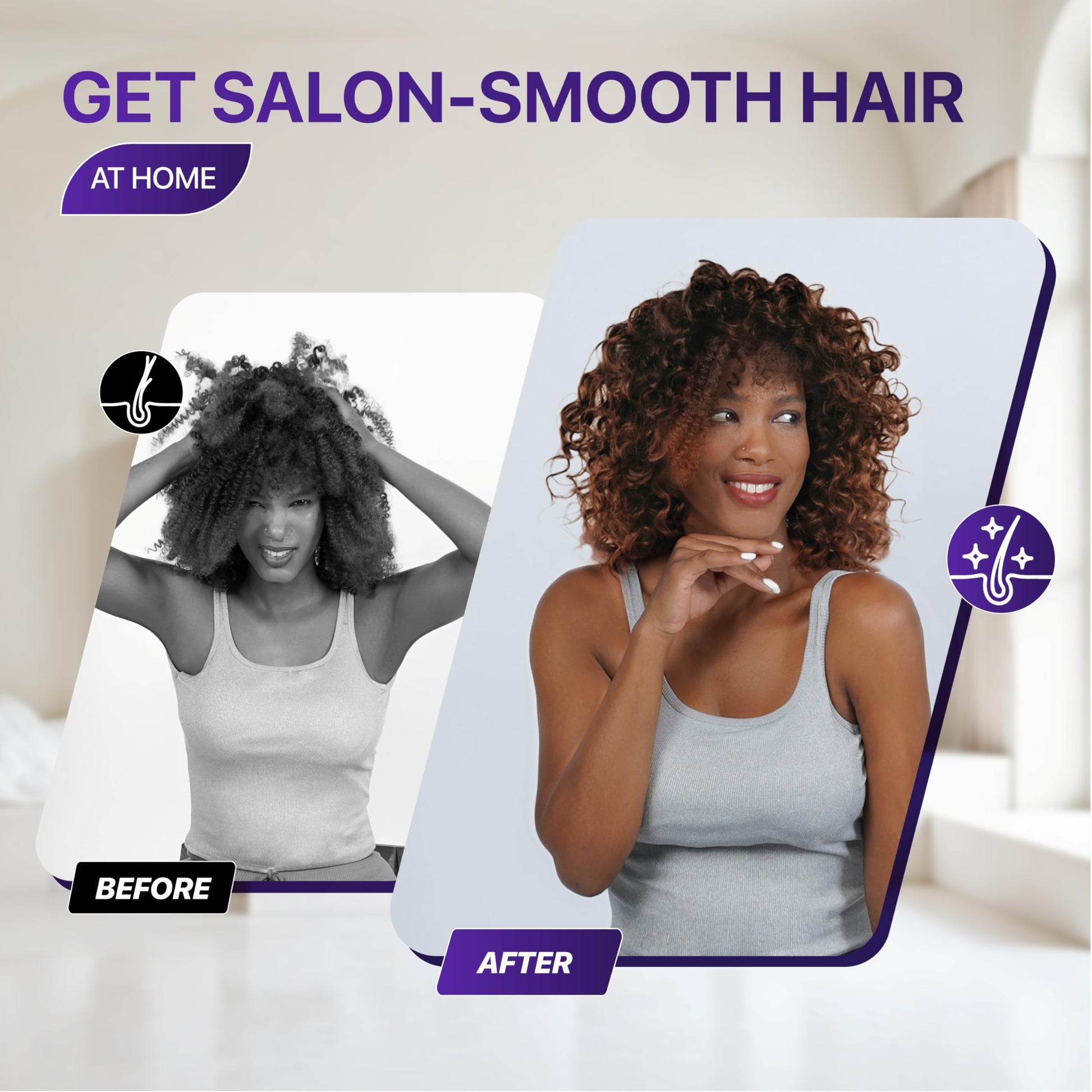 Capó secador de pelo – Gorro secador de pelo suave para el hogar – Kit de secador de pelo con diadema integrada, acelera el tiempo de secado en casa, se utiliza para acondicionamiento profundo, estilo portátil (morado)
