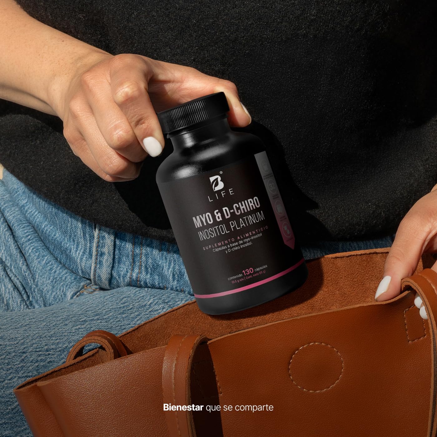 B Life Myo y D-Chiro Inositol | Ratio 40:1 | 130 Cápsulas | Ingredientes Naturales | Myo & D-Chiro Inositol Platinum.