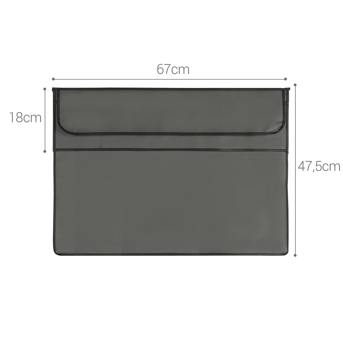 kwmobile Funda Compatible con Monitor de 27-28" - Protector 3en1 para Monitor Teclado y ratón - Gris Oscuro