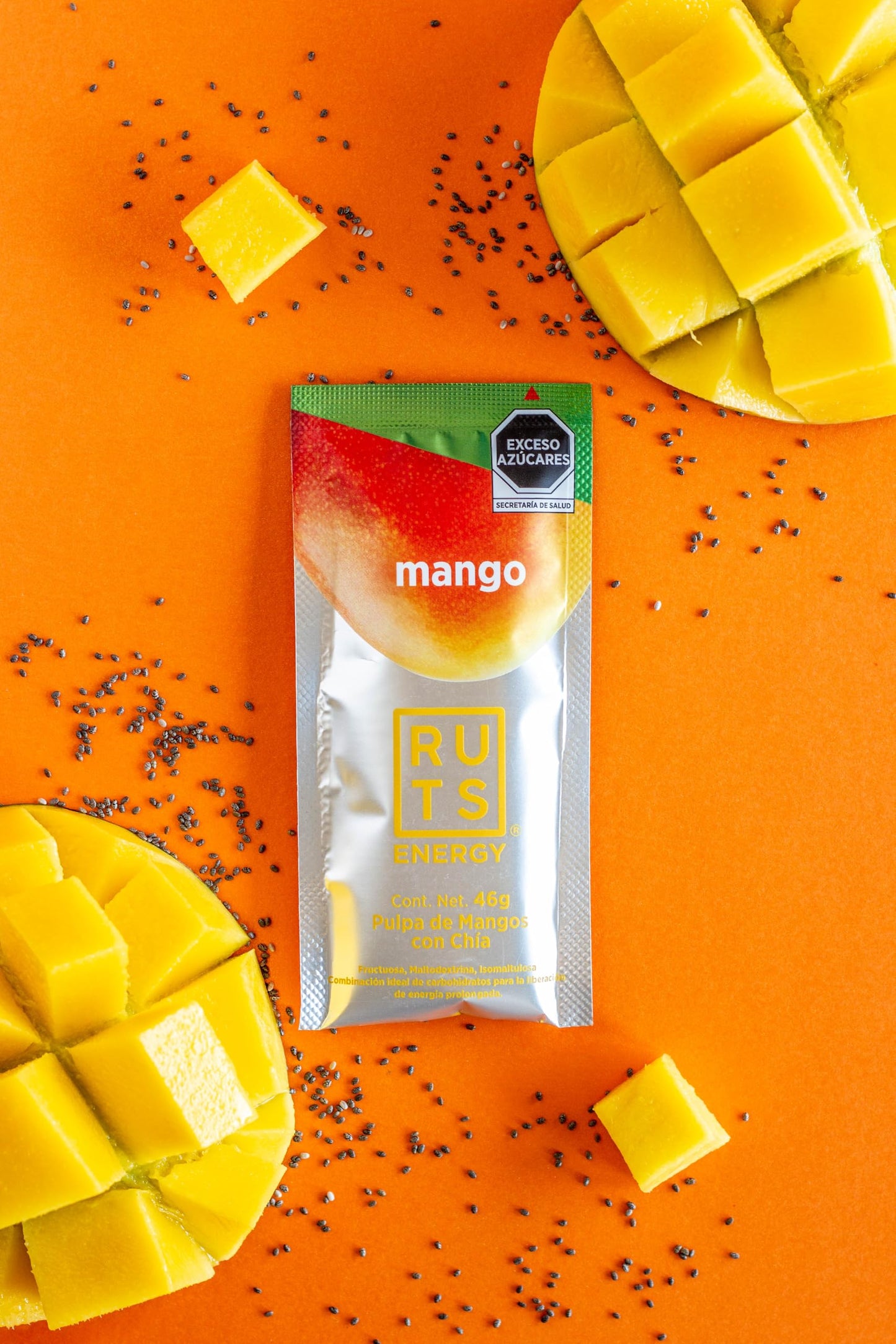 Gel Energético RUTS Mango Caja con 12 Geles