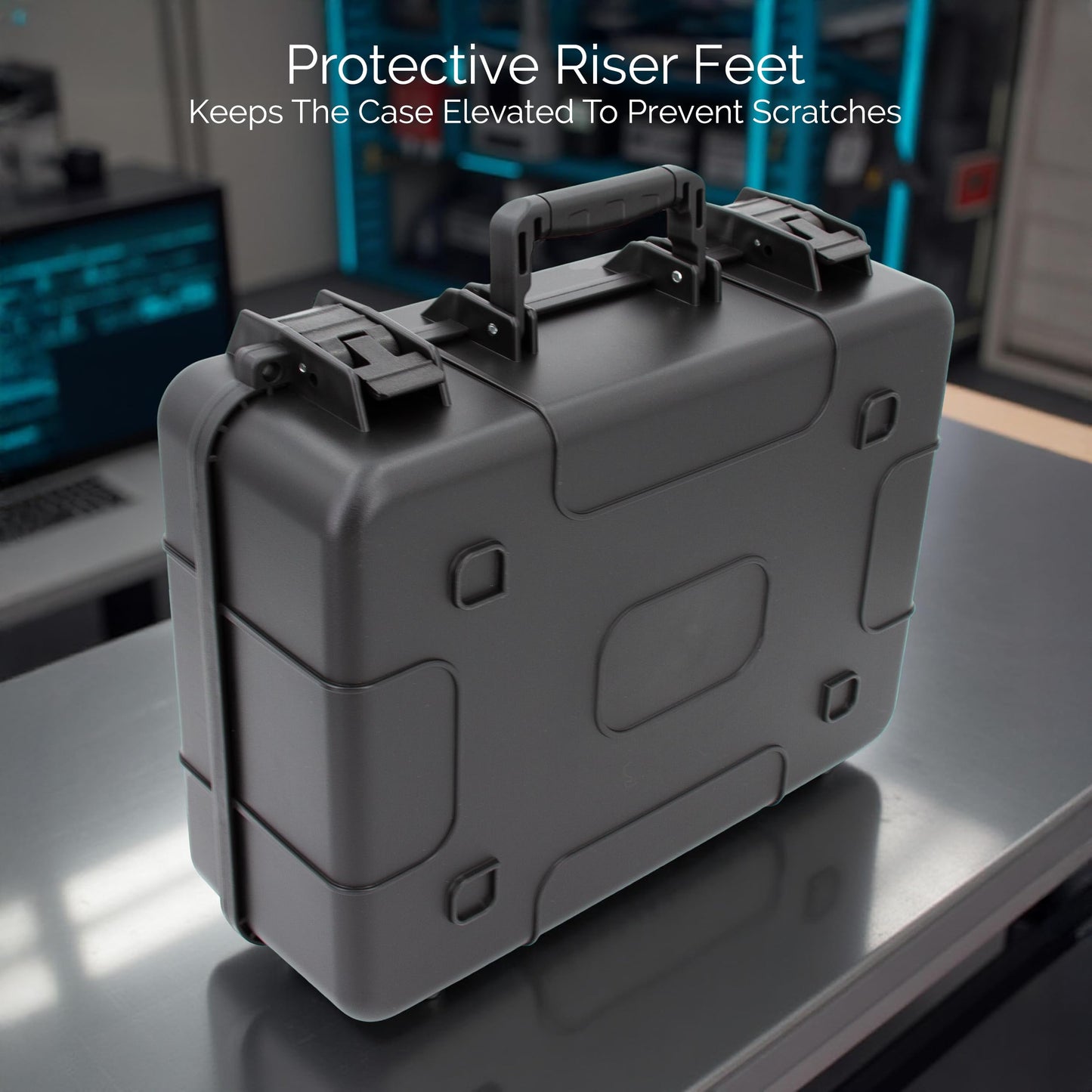 CASEMATIX Projector Travel Case Designed For Viewsonic PA503S / PA503W / PA503X / PG703W / PG703 WXGA XGA SVGA Projectors, HDMI Cable and Remote - Custom Foam Compartment and Hard Shell Protection
