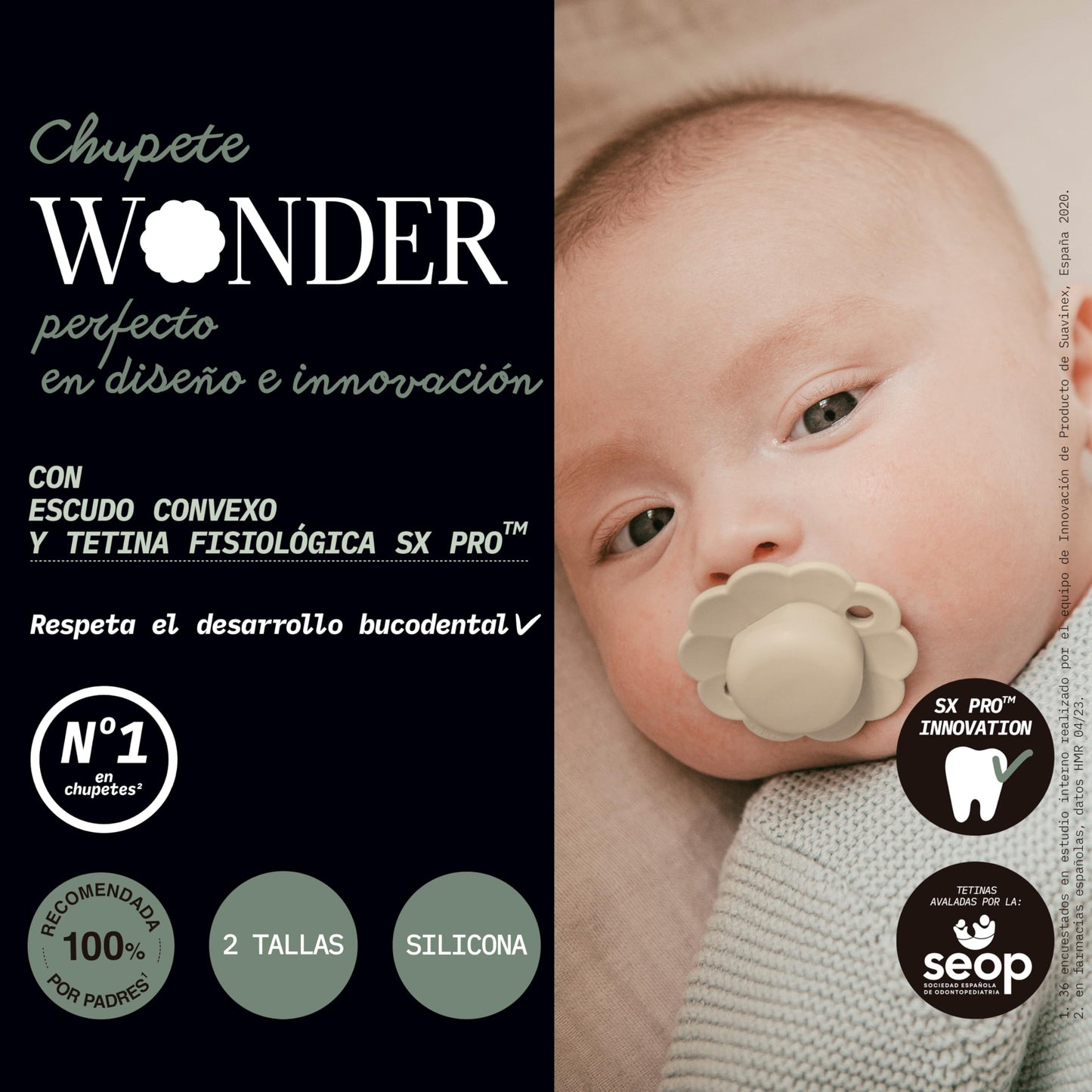 Chupete Suavinex Verde Silicona Pack de 2 para 6-18 Meses