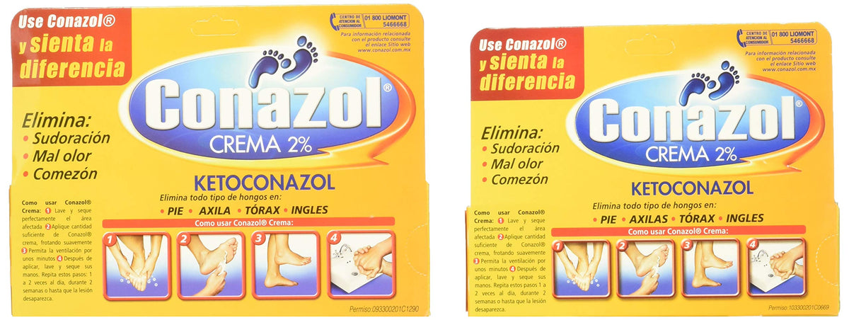 Conazol Crema paquete 2 Cremas 2% 40g-30g