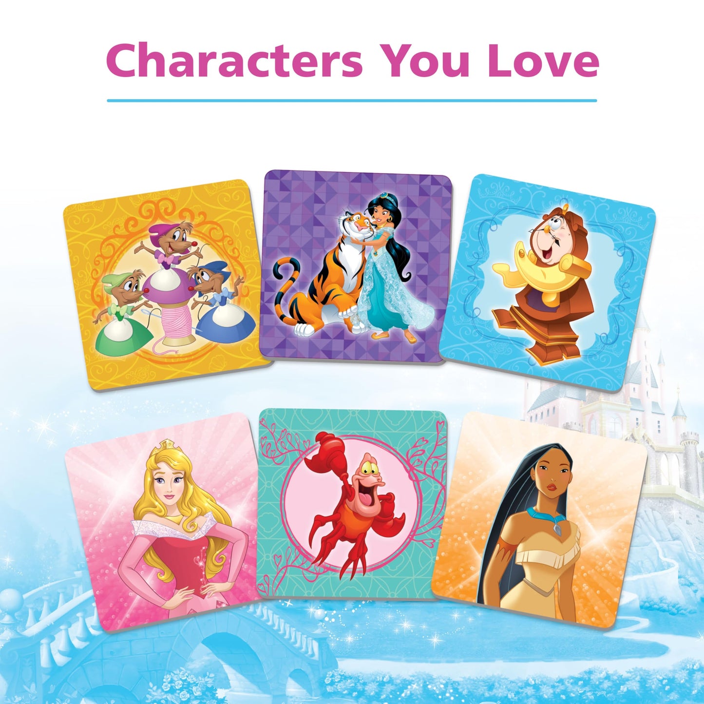Disney- Memoria de Princesas Disney, juego de mesa