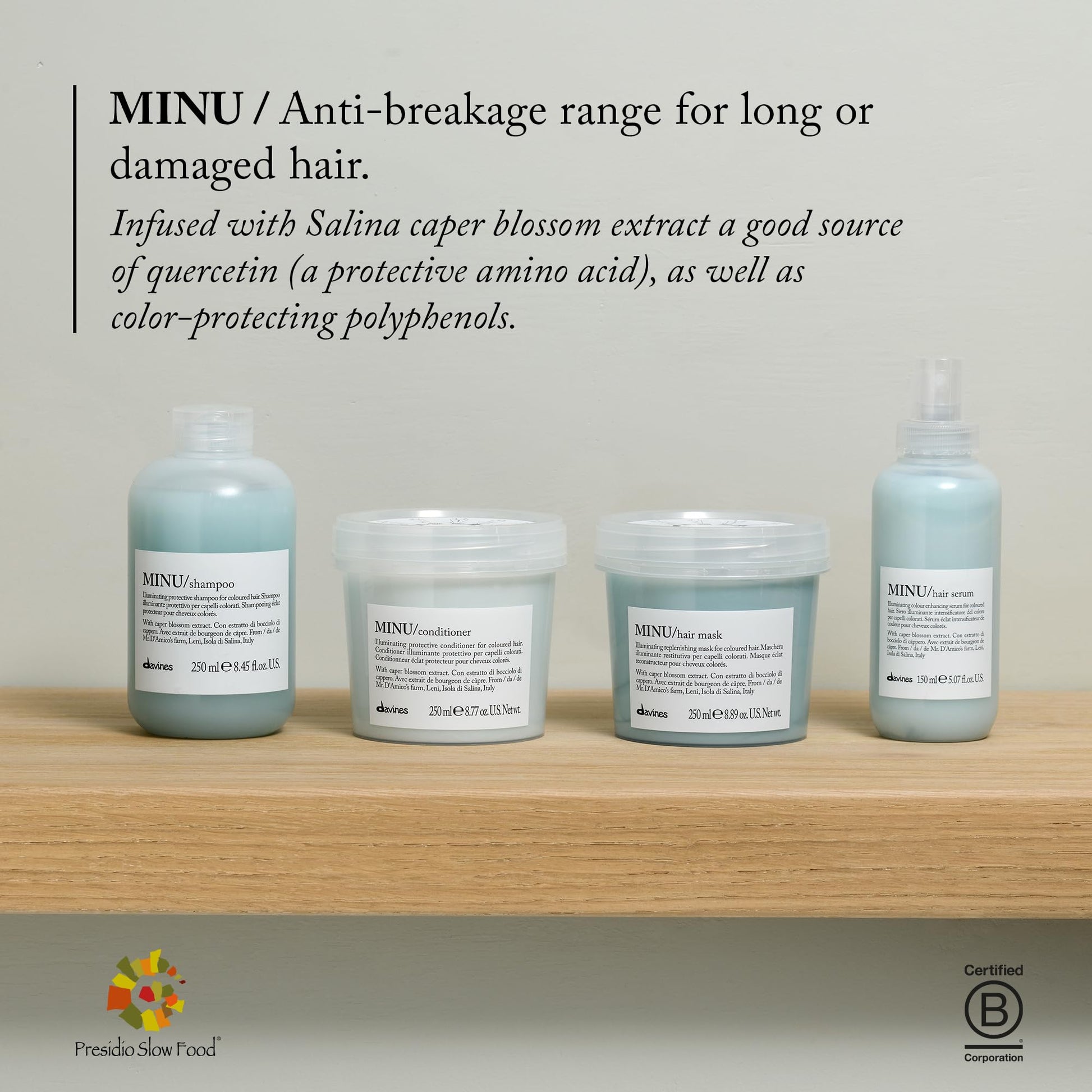Davines Minu Shampoo, 8.45 fl.oz., 8.8 ounces, 24090695 mililitro, 1