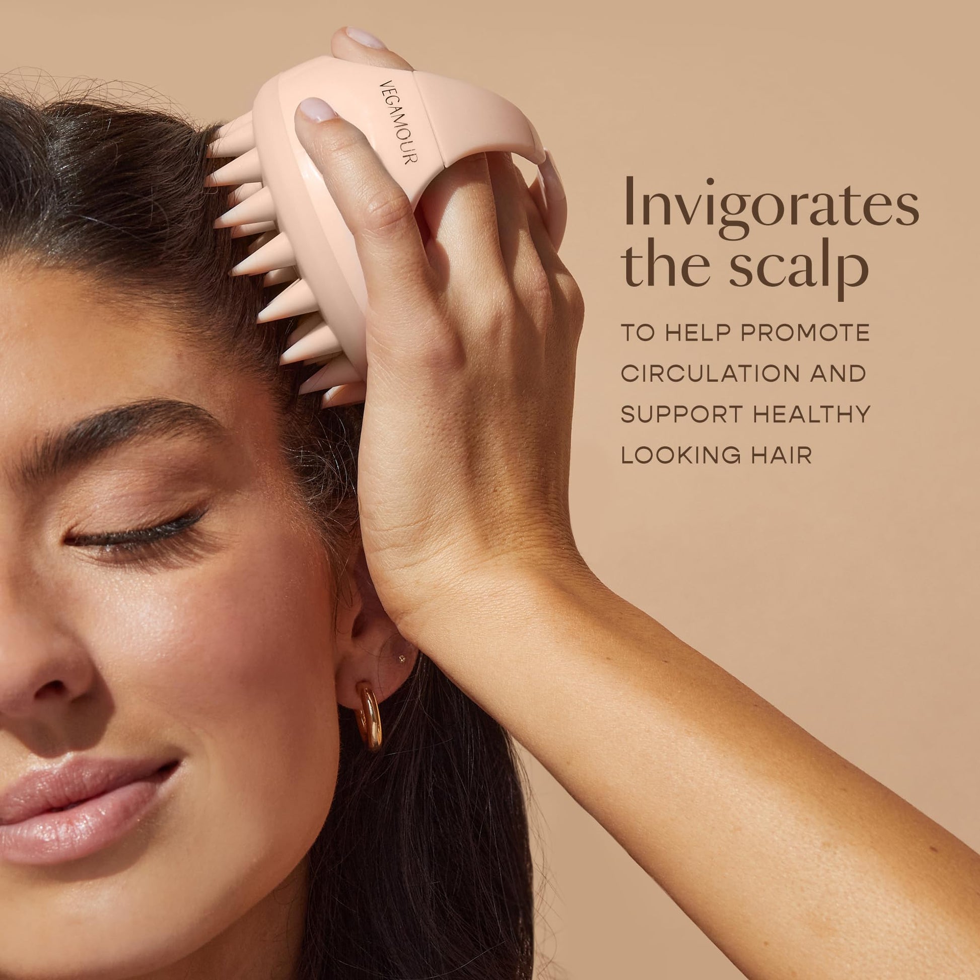 Masajeador Revitalizante Vegamour VEGAMOUR GRO para Todo Tipo de Cabello y Texturas