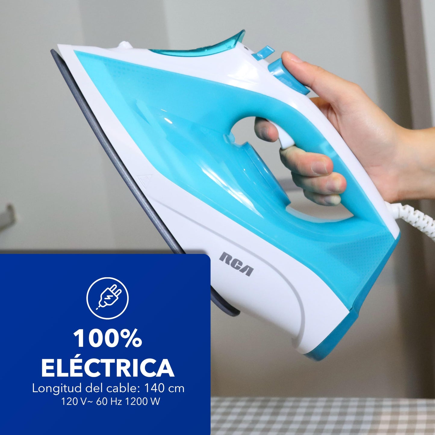 Plancha de Vapor RCA Gris Azul con Cerámica RC-513B